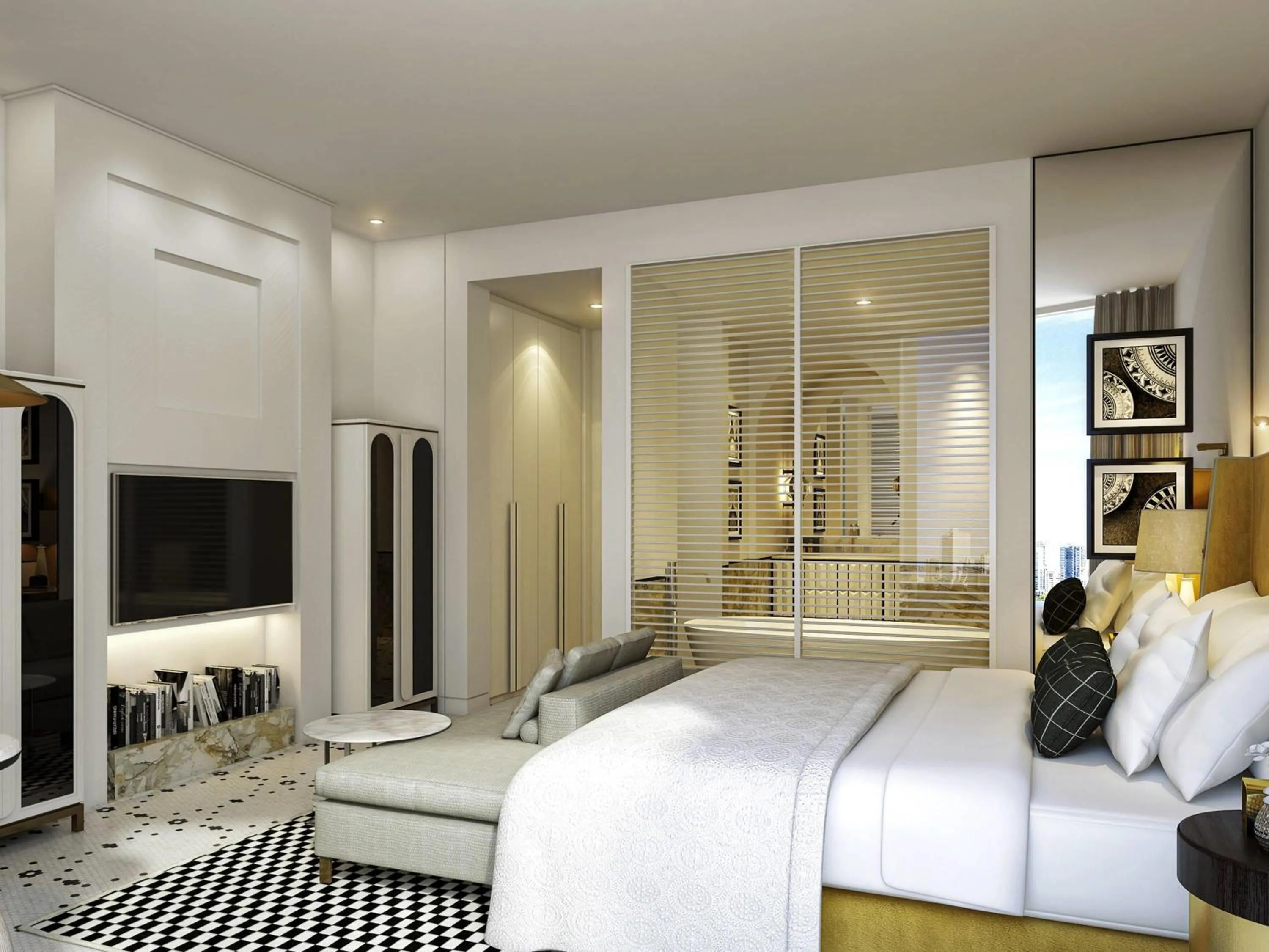 Bedroom, Bed in Fairmont La Marina Rabat Sale Hotel