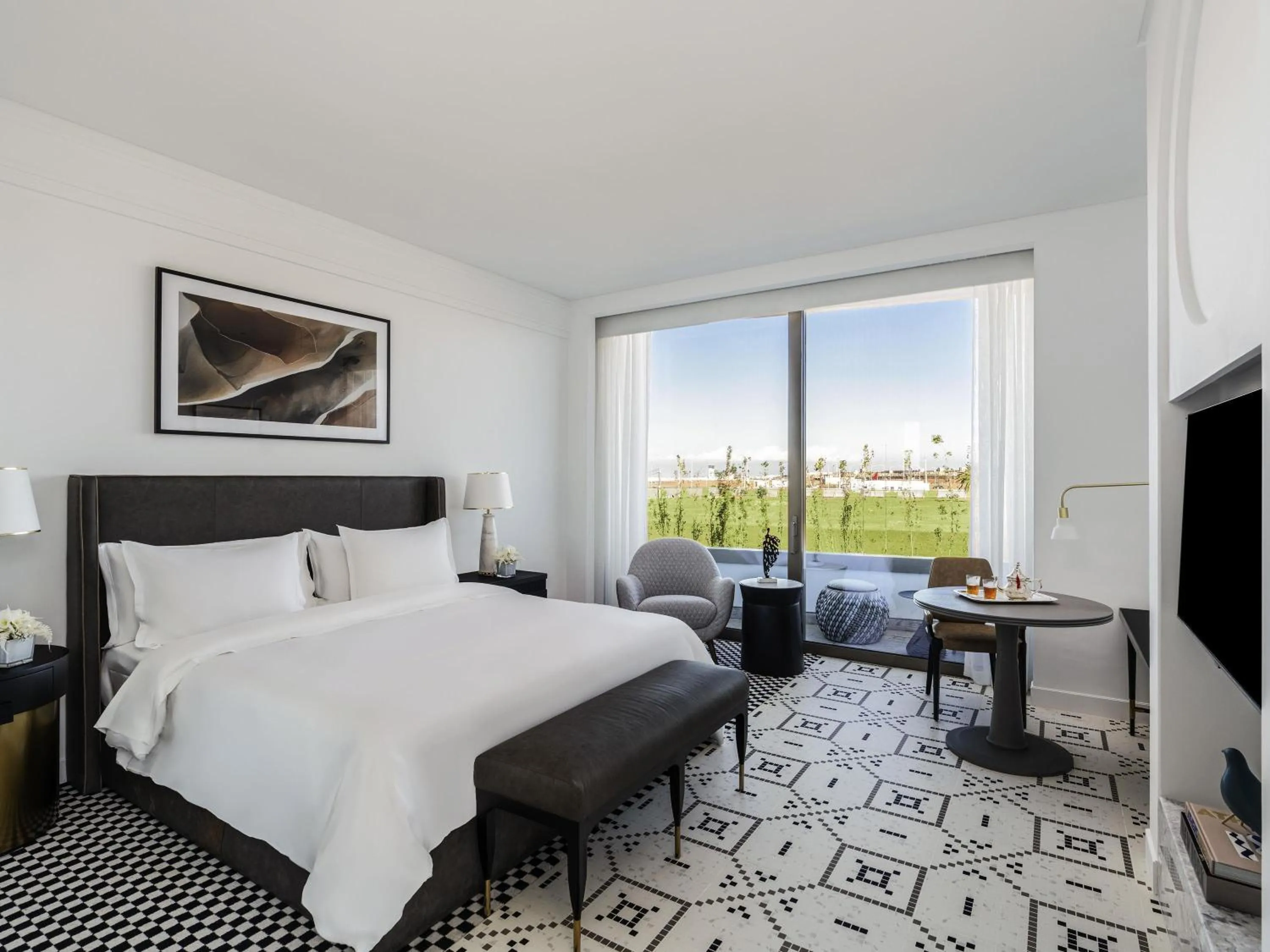 Bedroom, Bed in Fairmont La Marina Rabat Sale Hotel