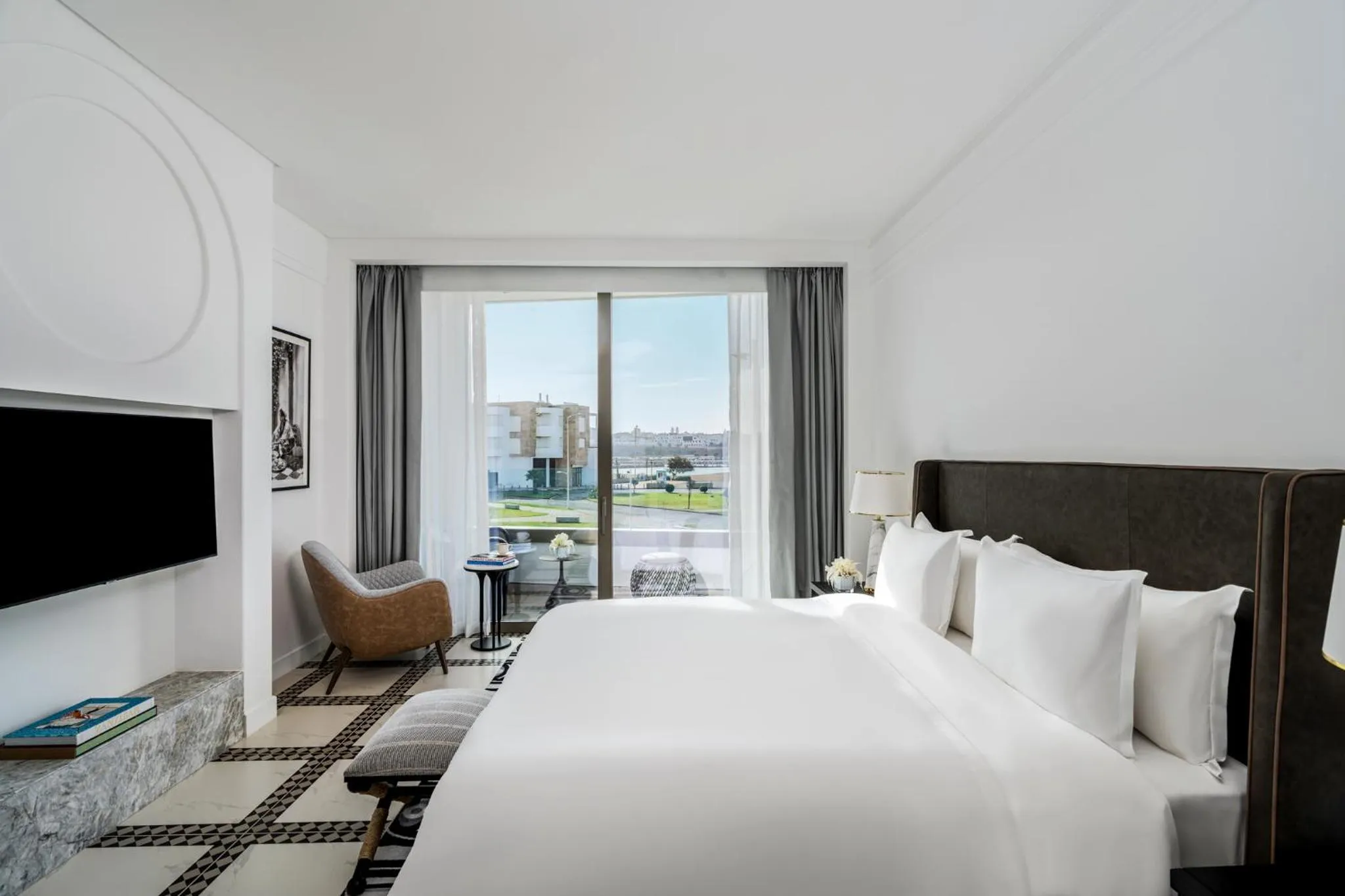 Bedroom, Bed in Fairmont La Marina Rabat Sale Hotel