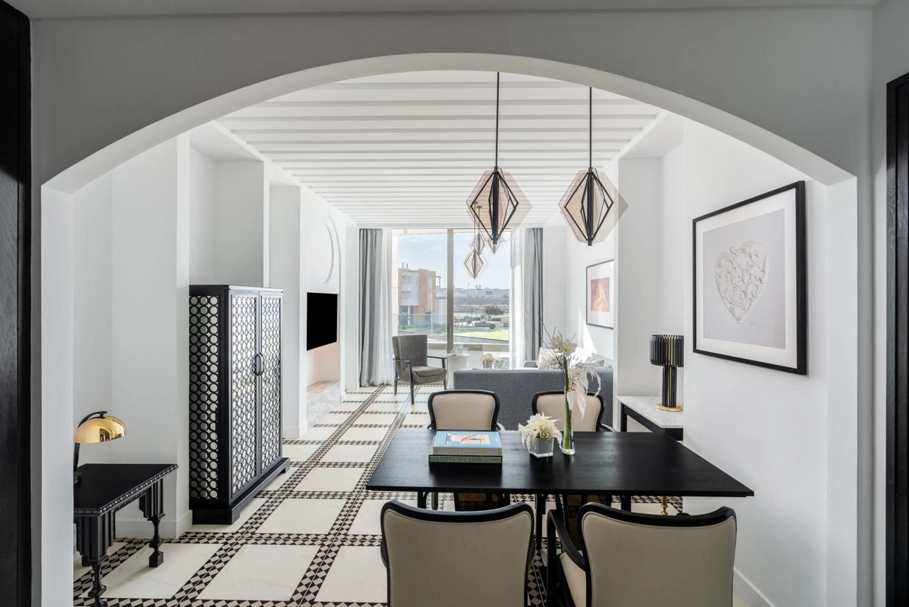 Seating area in Fairmont La Marina Rabat Sale Hotel