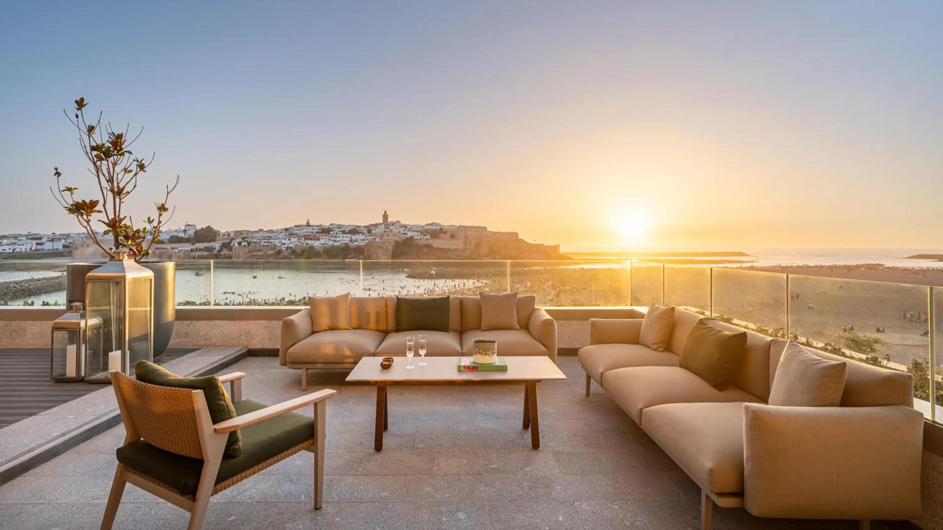 Patio in Fairmont La Marina Rabat Sale Hotel