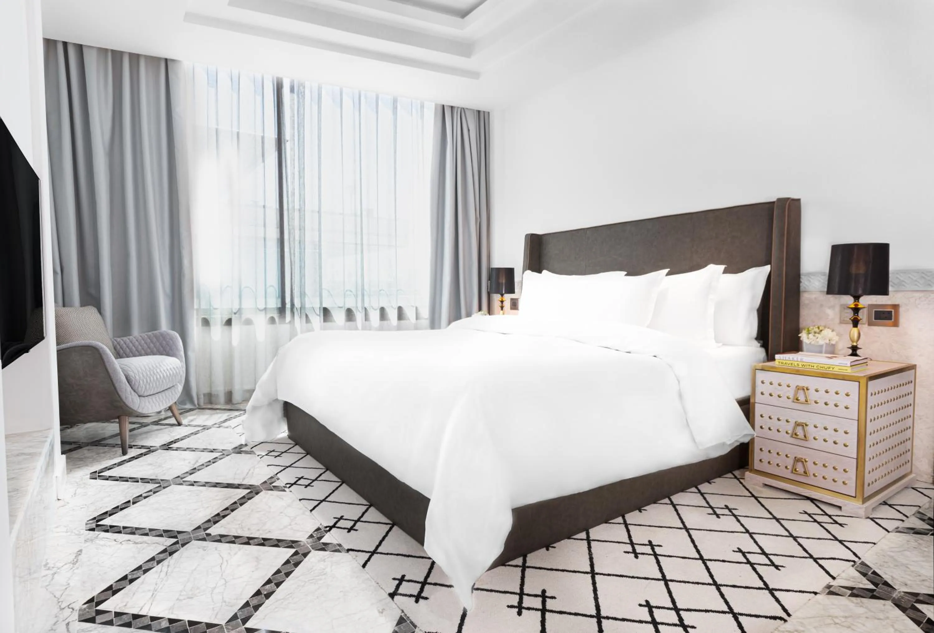 Bedroom, Bed in Fairmont La Marina Rabat Sale Hotel