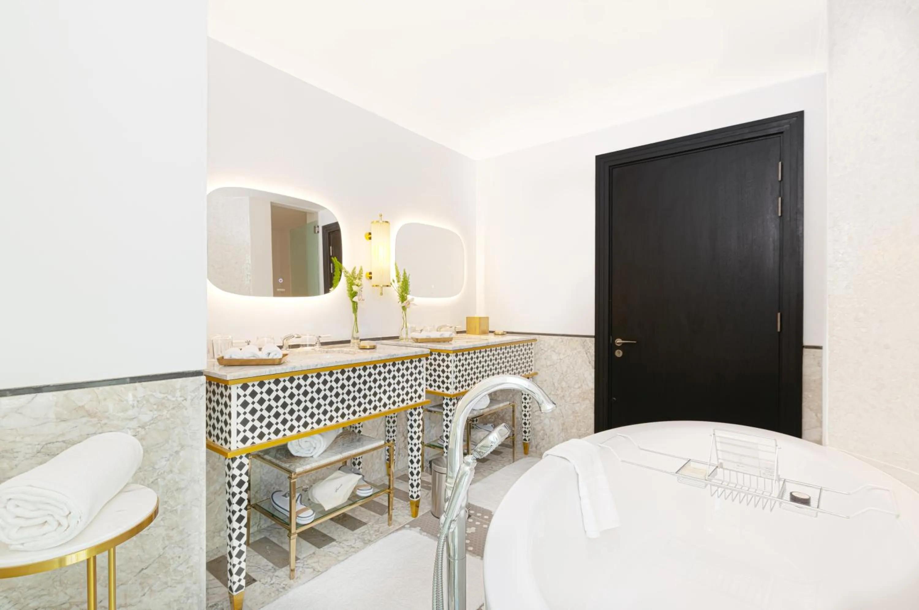 Bathroom, Bed in Fairmont La Marina Rabat Sale Hotel