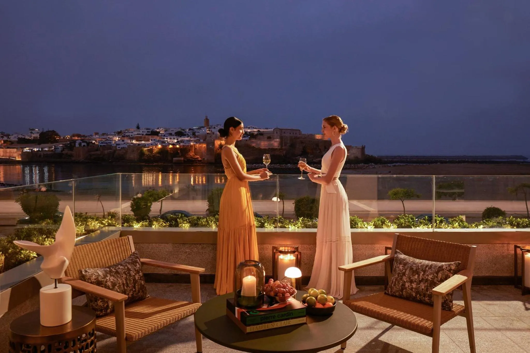 Patio in Fairmont La Marina Rabat Sale Hotel