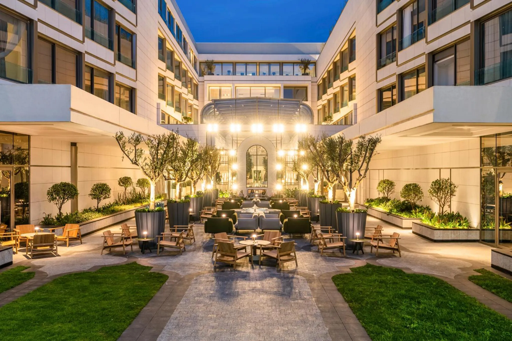 Patio in Fairmont La Marina Rabat Sale Hotel