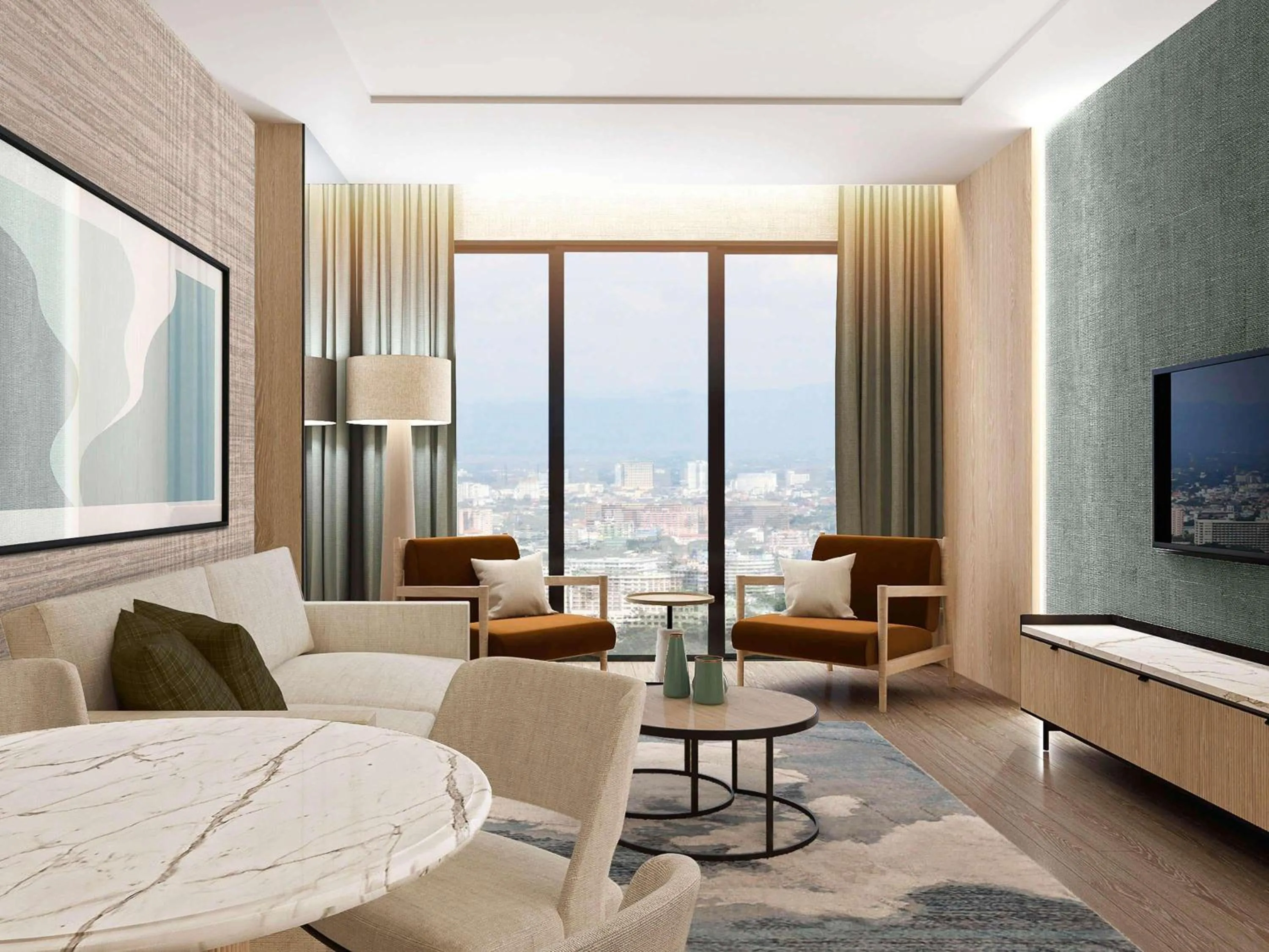 Bedroom in Movenpick Living Istanbul Camlivadi