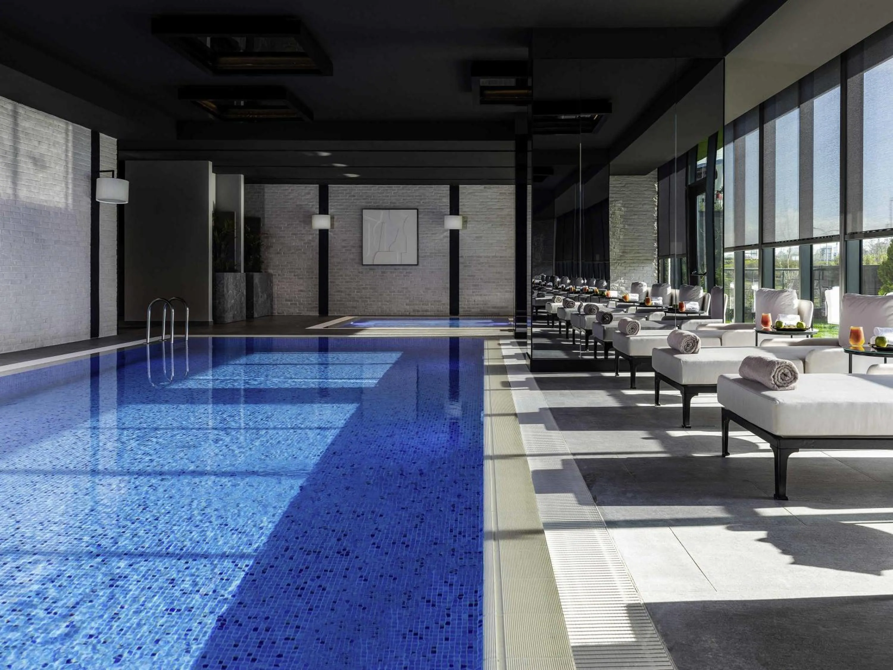 Pool view in Movenpick Living Istanbul Camlivadi