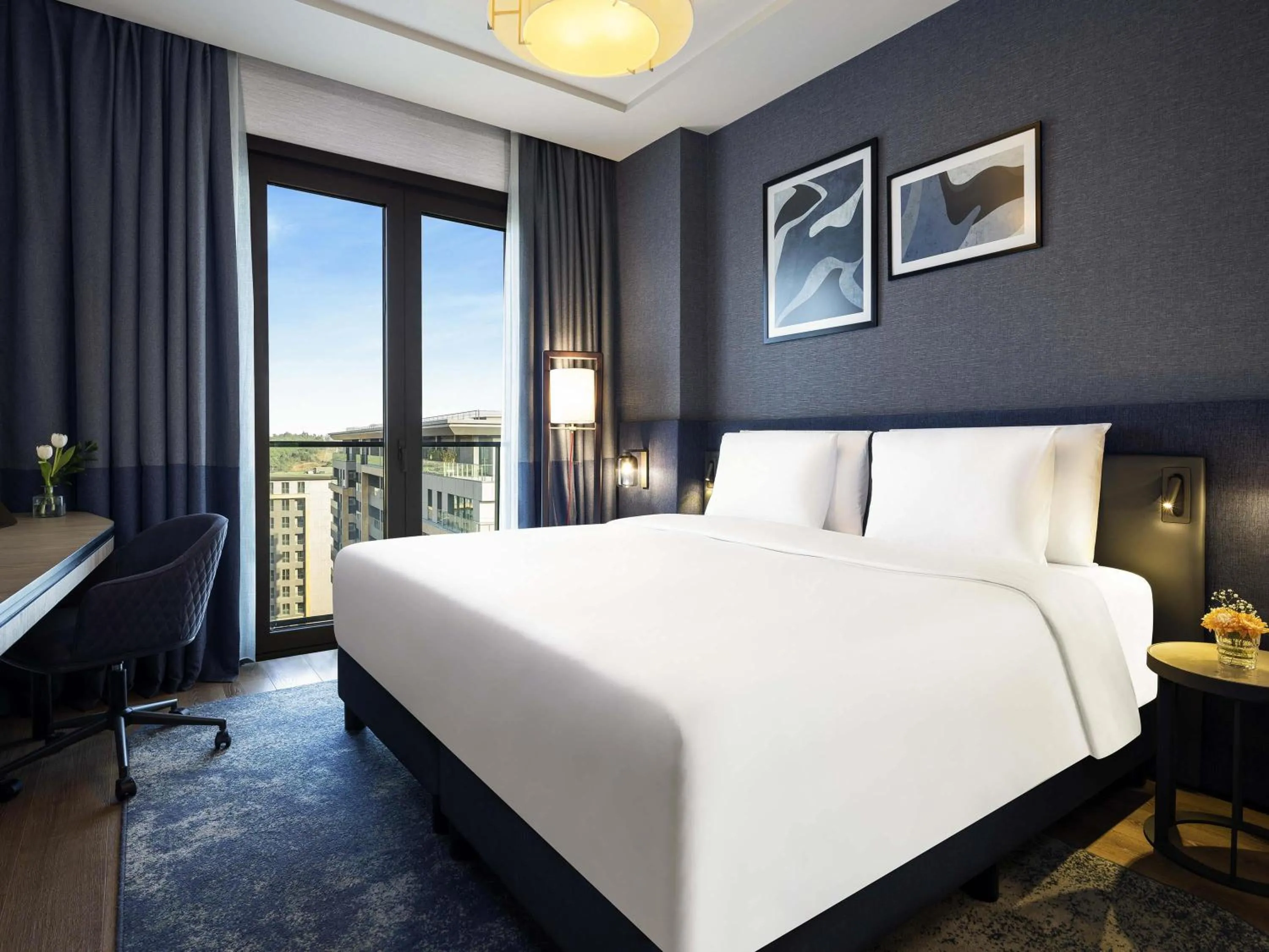 Bedroom, Bed in Movenpick Living Istanbul Camlivadi
