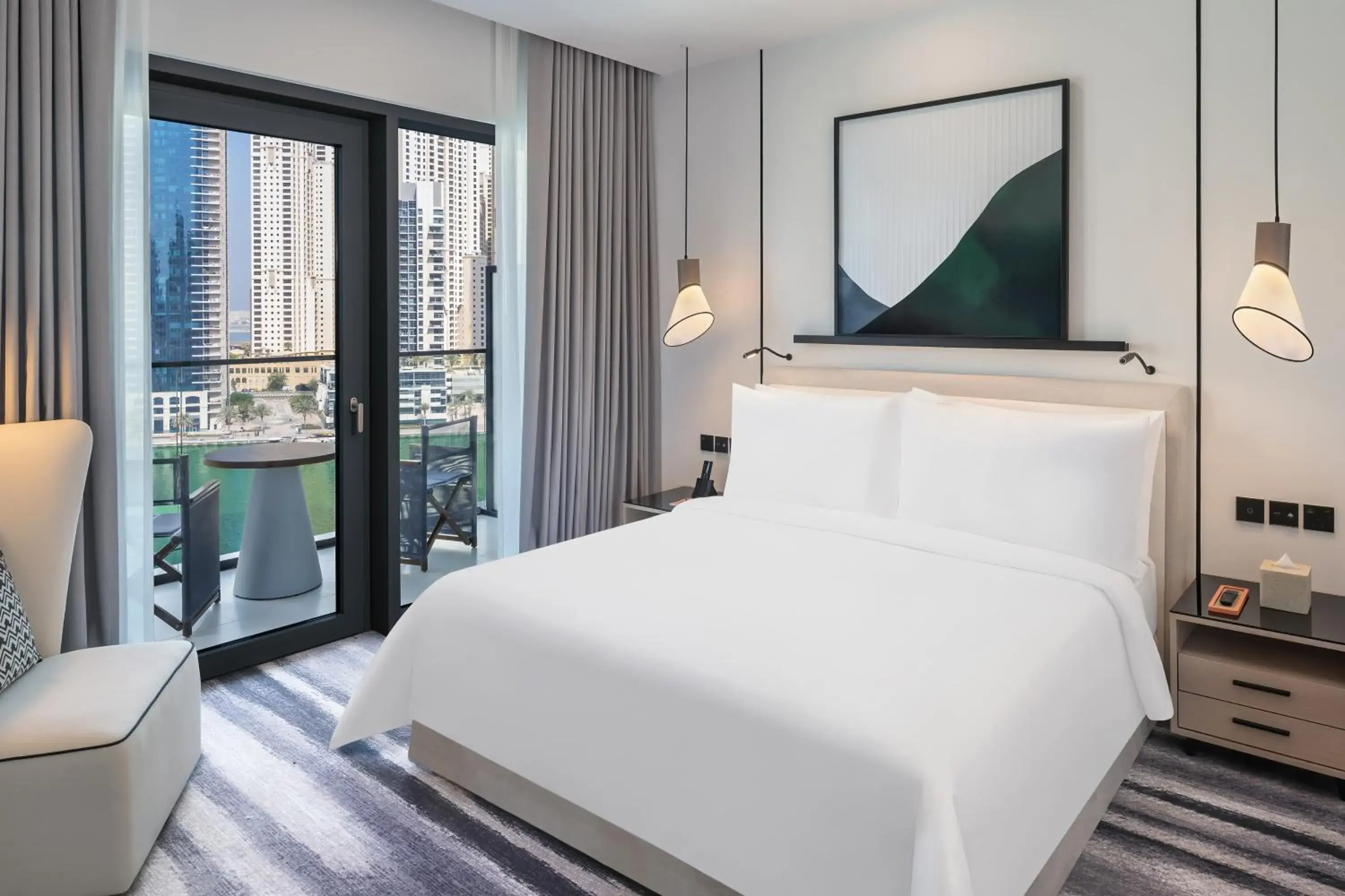 Marina View Deluxe Suite with Private Balcony in Vida Dubai Marina & Yacht Club Marina View Deluxe Suite with Private Balcony in Vida Dubai Marina & Yacht Club