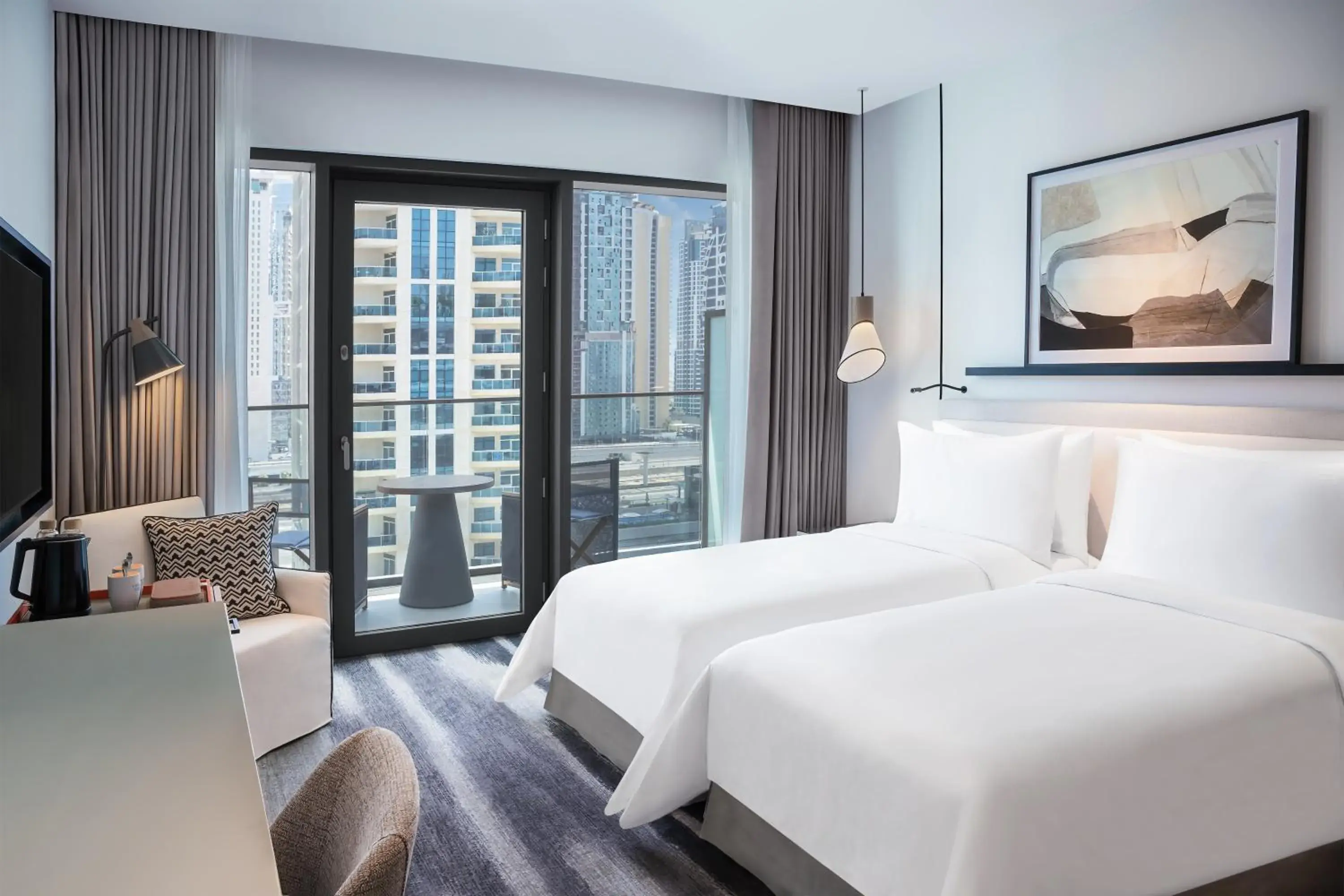 City View Deluxe Room with Private Balcony Twin in Vida Dubai Marina & Yacht Club City View Deluxe Room with Private Balcony Twin in Vida Dubai Marina & Yacht Club
