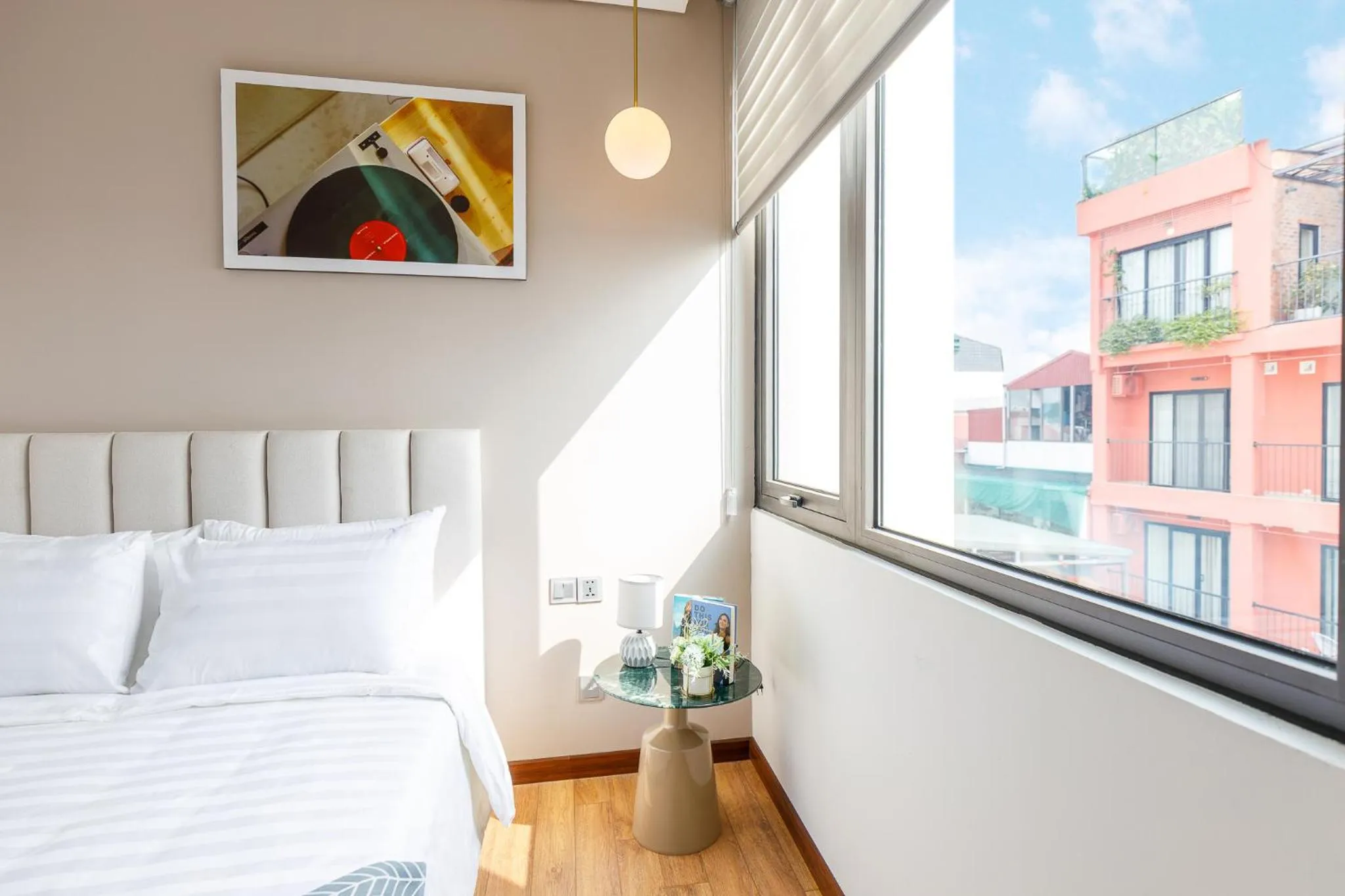 Bed in Margaery Boutique Apartment & Skyon9 Rooftop Bar