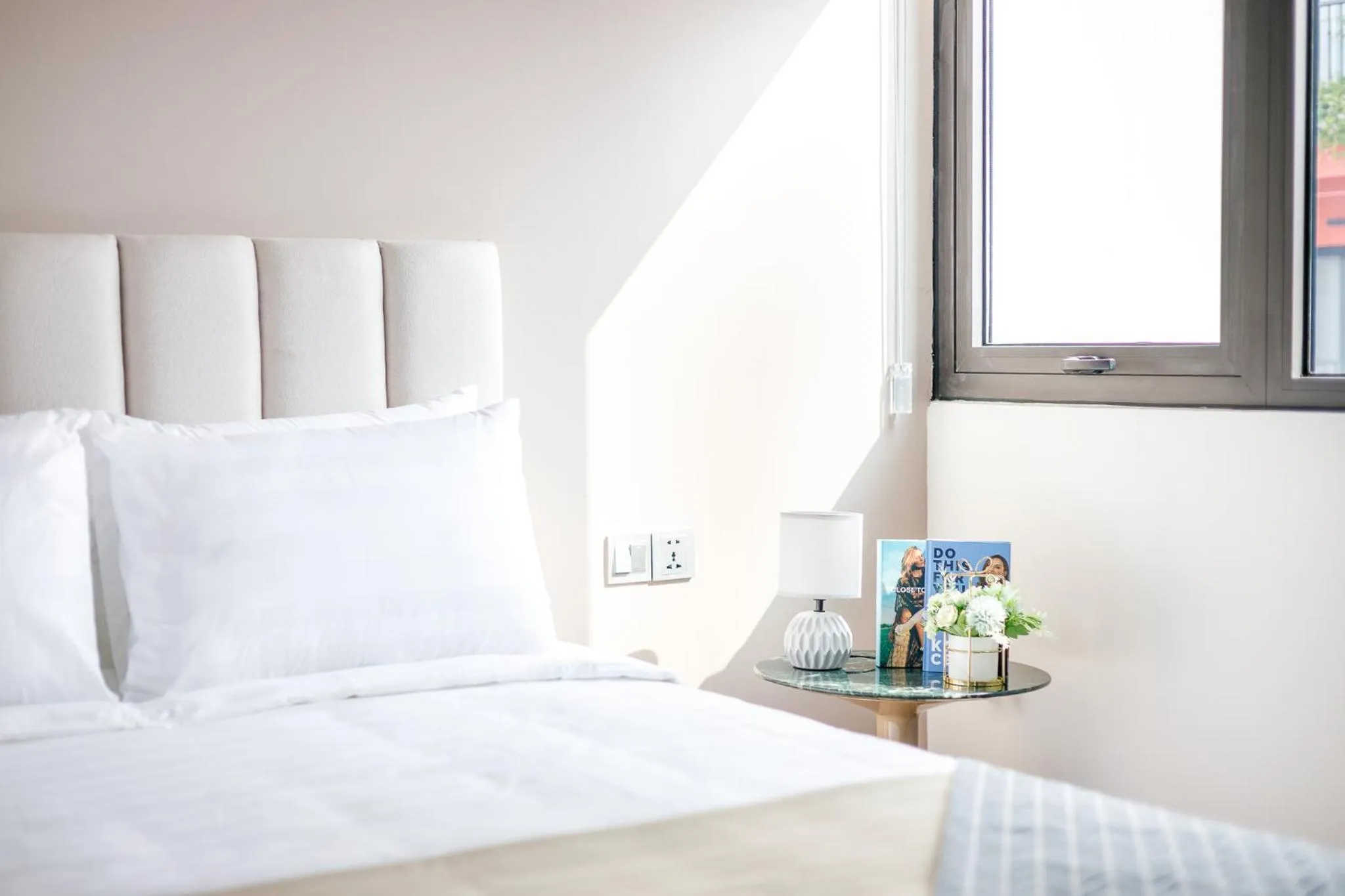 Bed in Margaery Boutique Apartment & Skyon9 Rooftop Bar