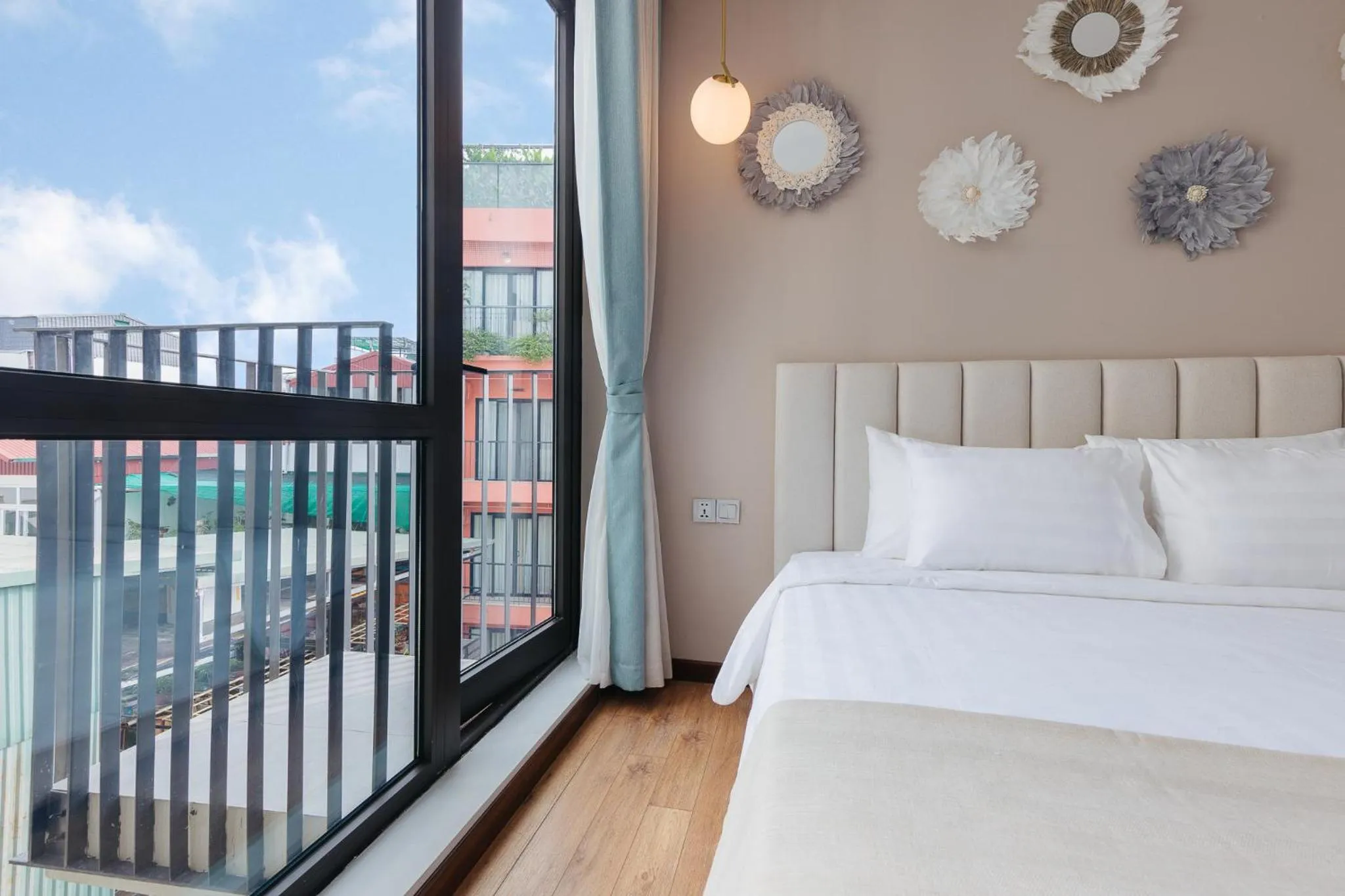 Bed in Margaery Boutique Apartment & Skyon9 Rooftop Bar