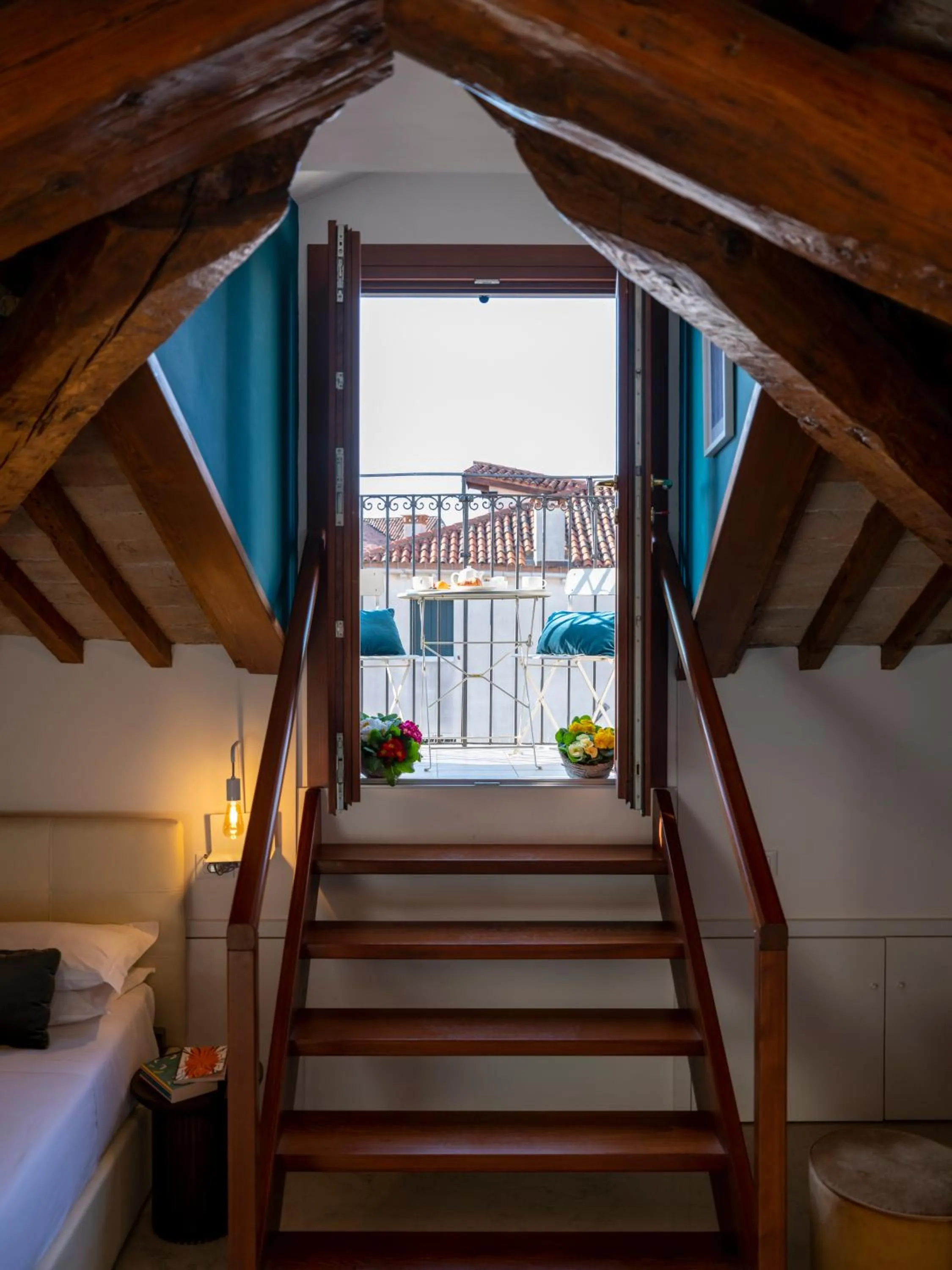 Balcony/Terrace, Bed in Foscà Venice Rooms