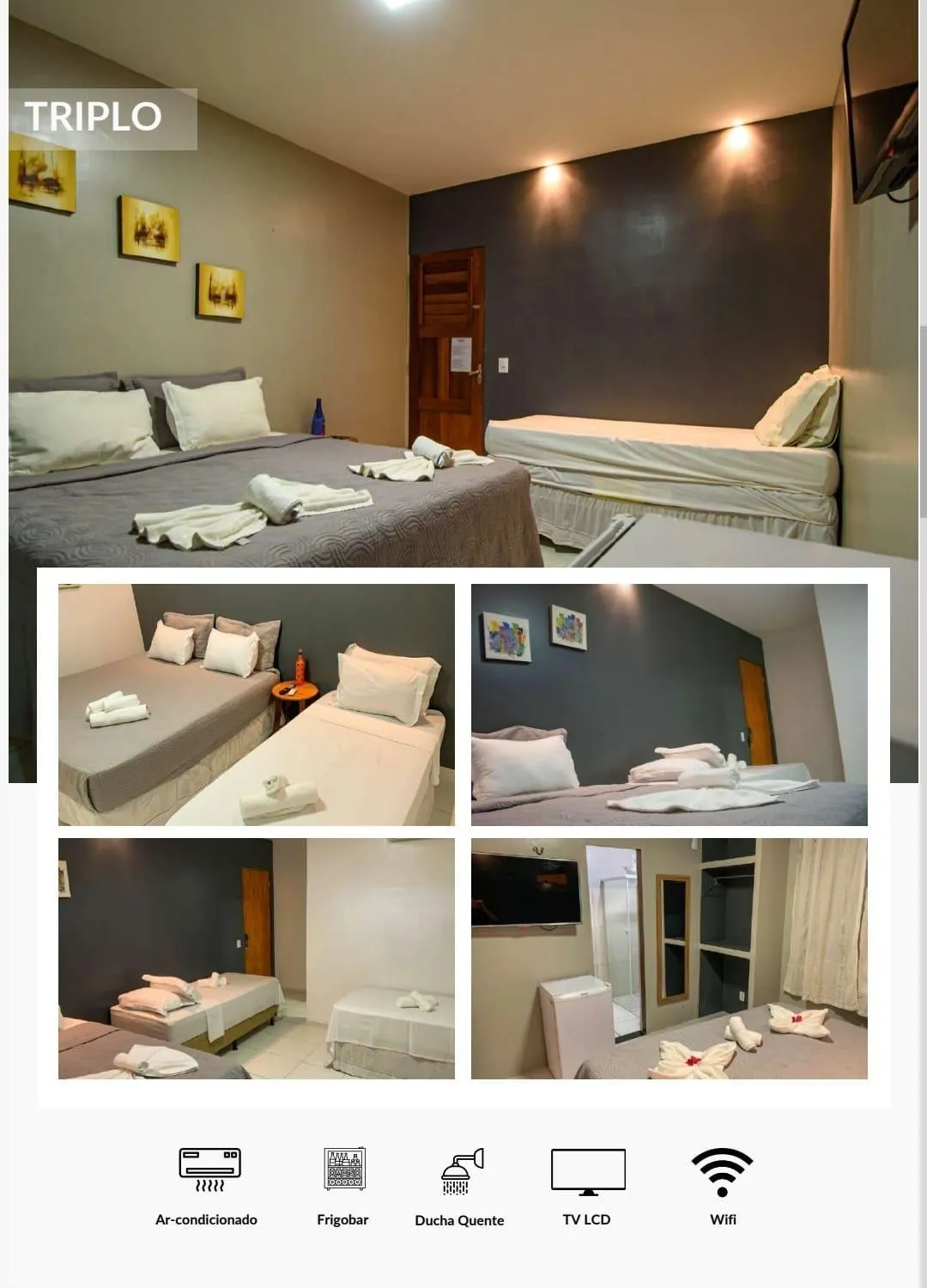 Bed in Villa Paihia Jericoacoara