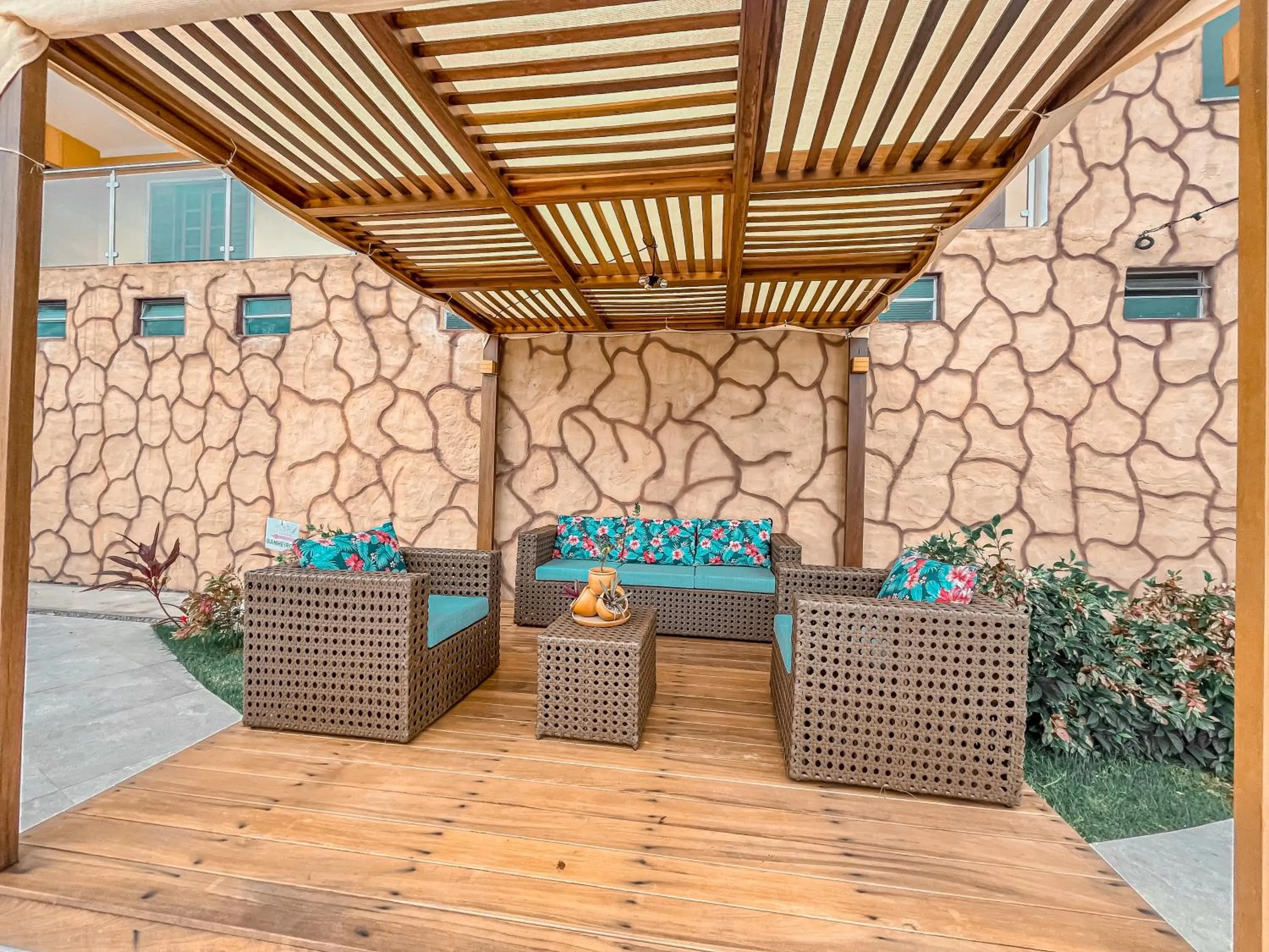 sunbed in Pousada Lençóis Maranhenses