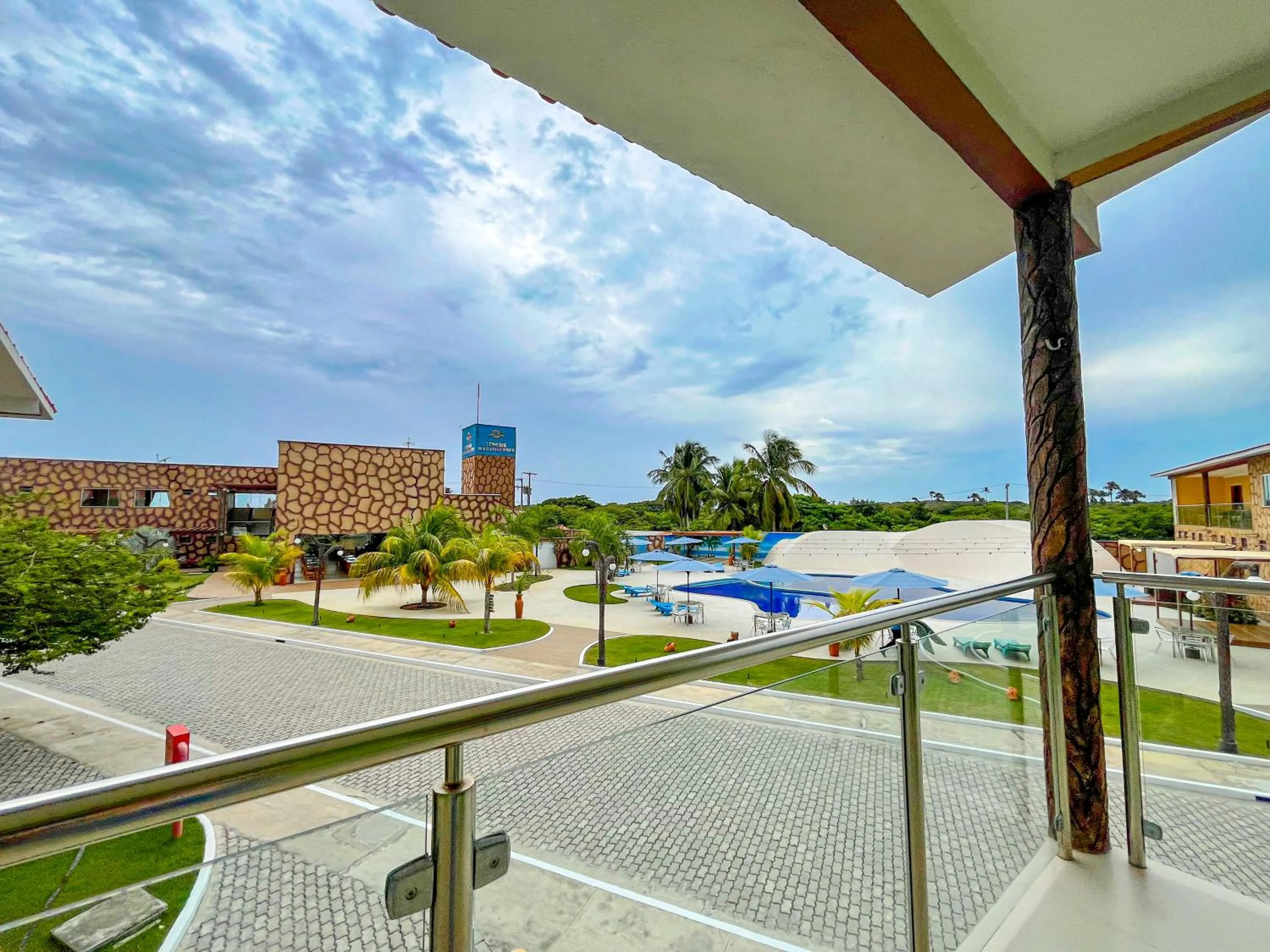 Pool view in Pousada Lençóis Maranhenses