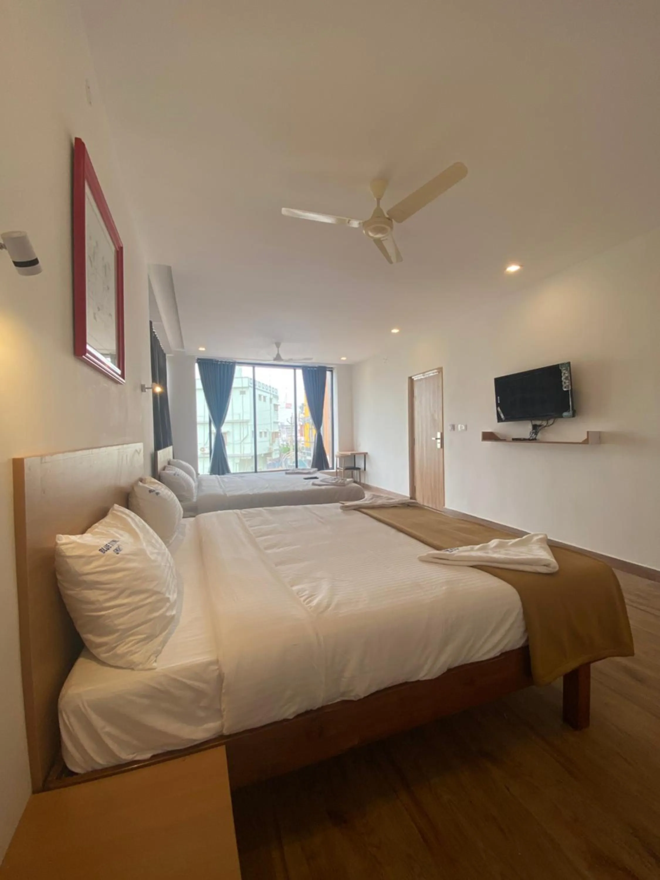 Bed in Hotel Bluestone