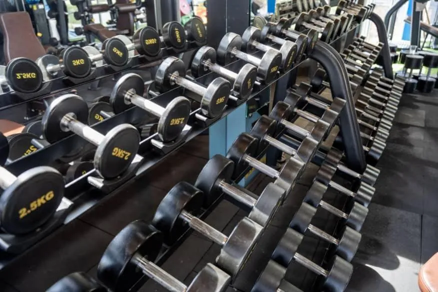Fitness centre/facilities in Afro Park Hotel