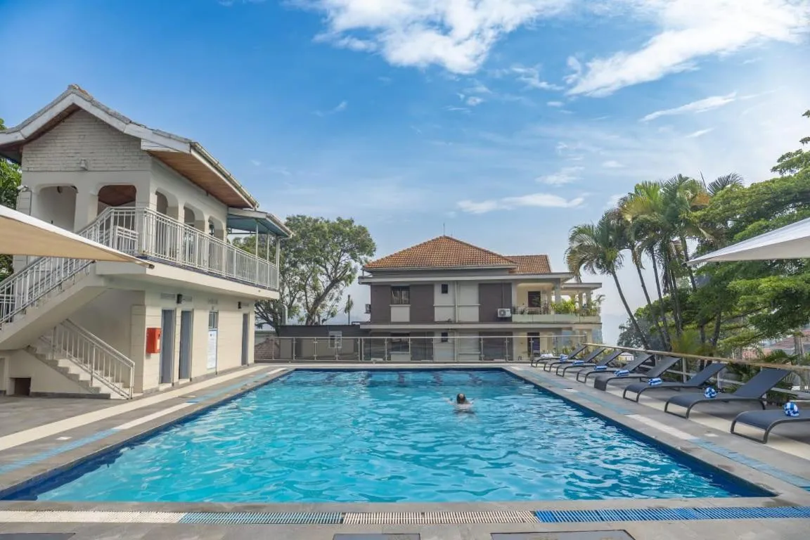 Pool view in Afro Park Hotel