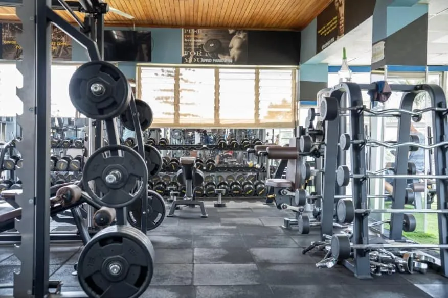 Fitness centre/facilities in Afro Park Hotel