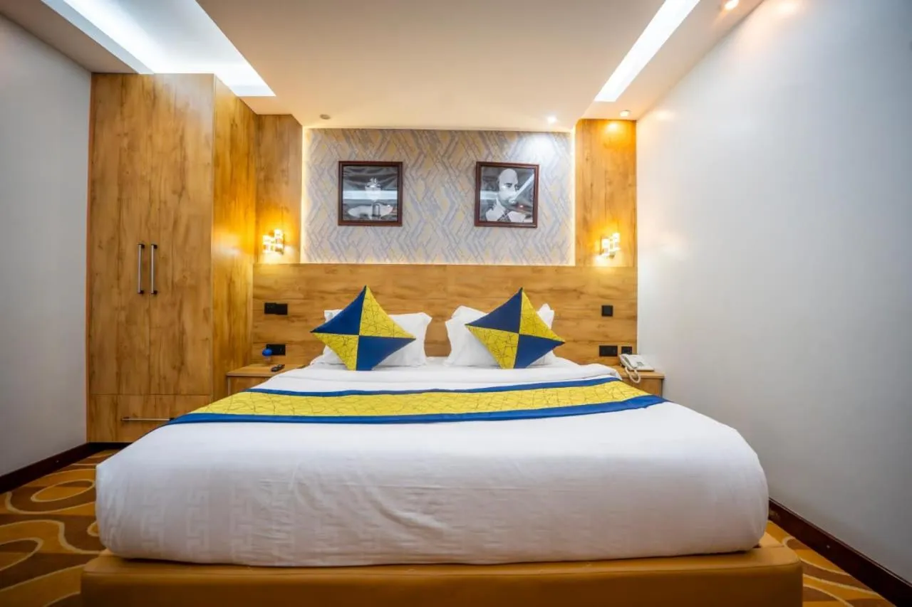 Bed in Afro Park Hotel