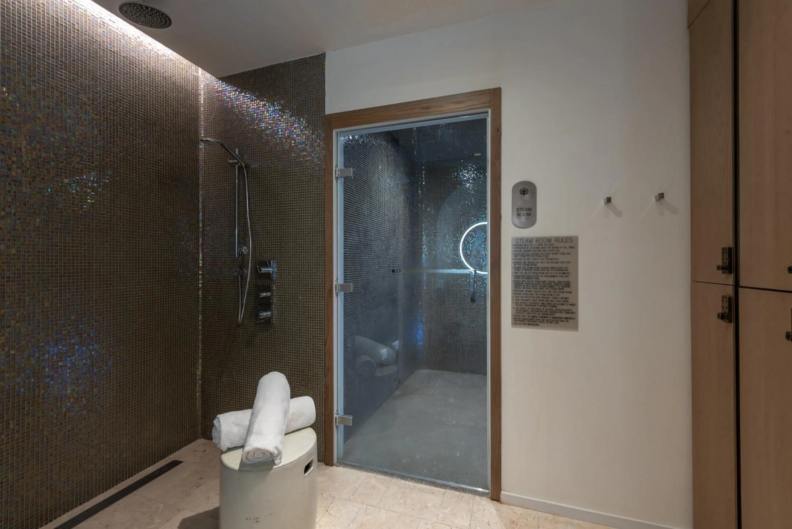 Steam room in Suites at SLS Lux Brickell managed by CE