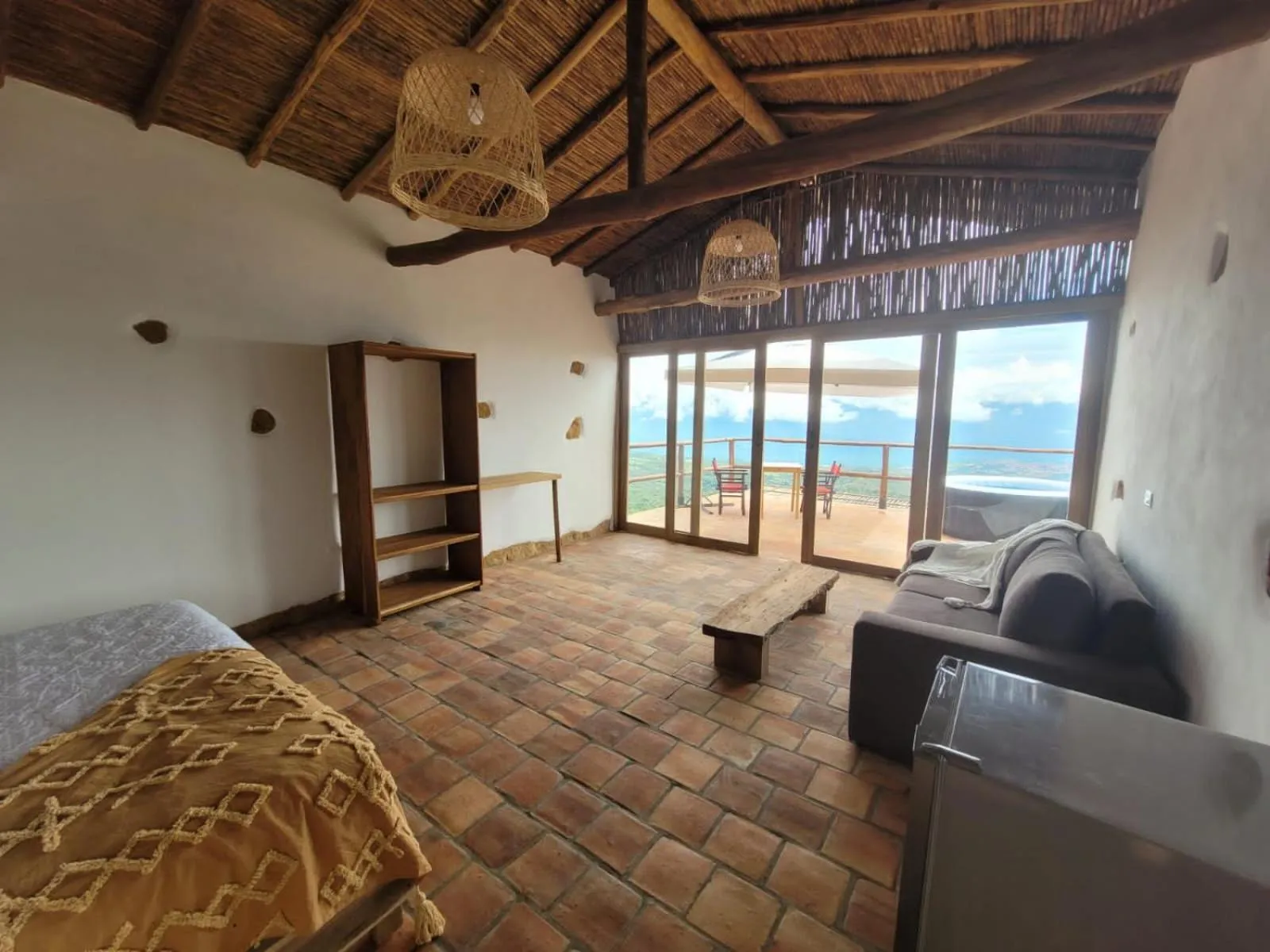 Living room, Bed in Hotel Cariguá