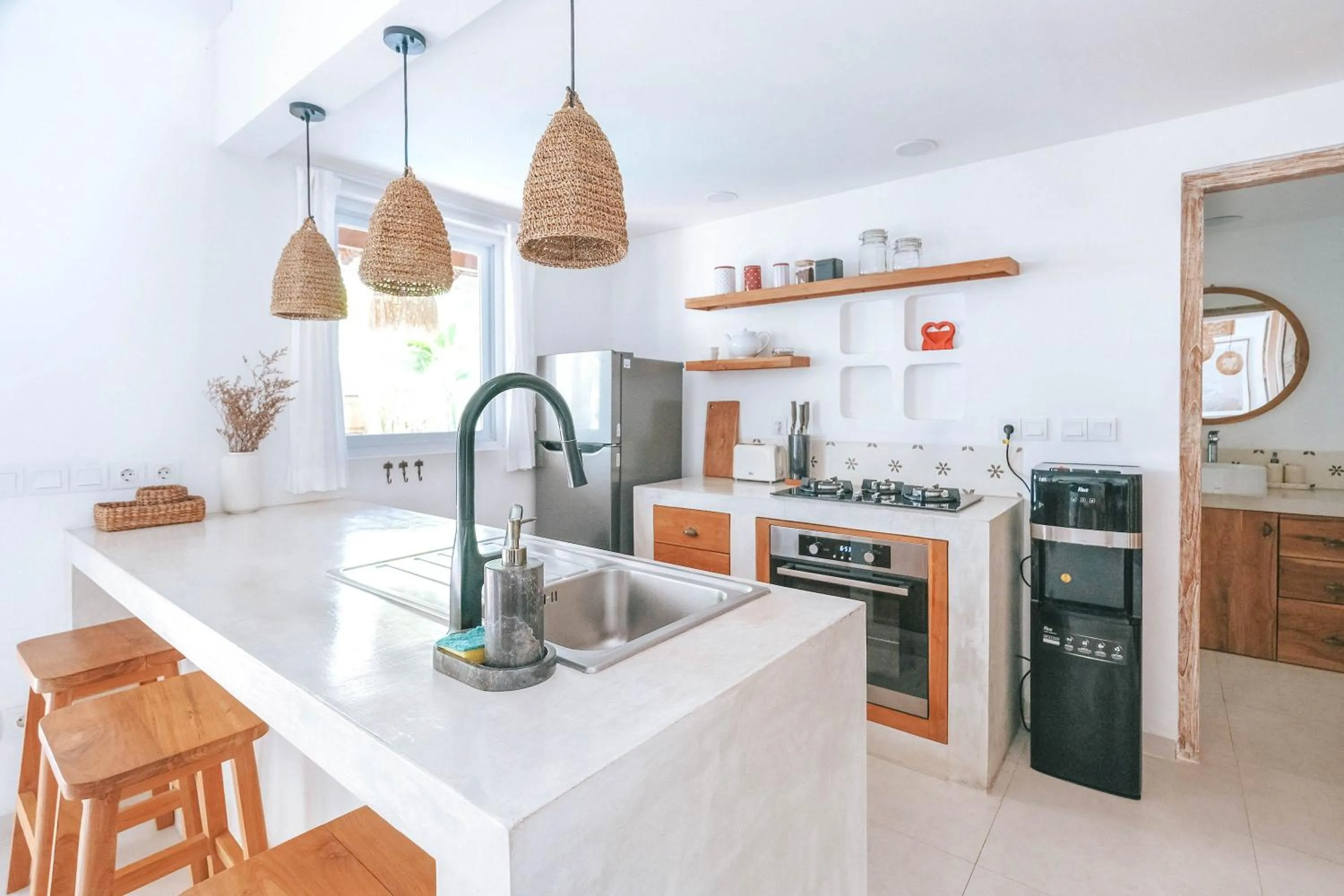 stove in Sun & Moon Villa