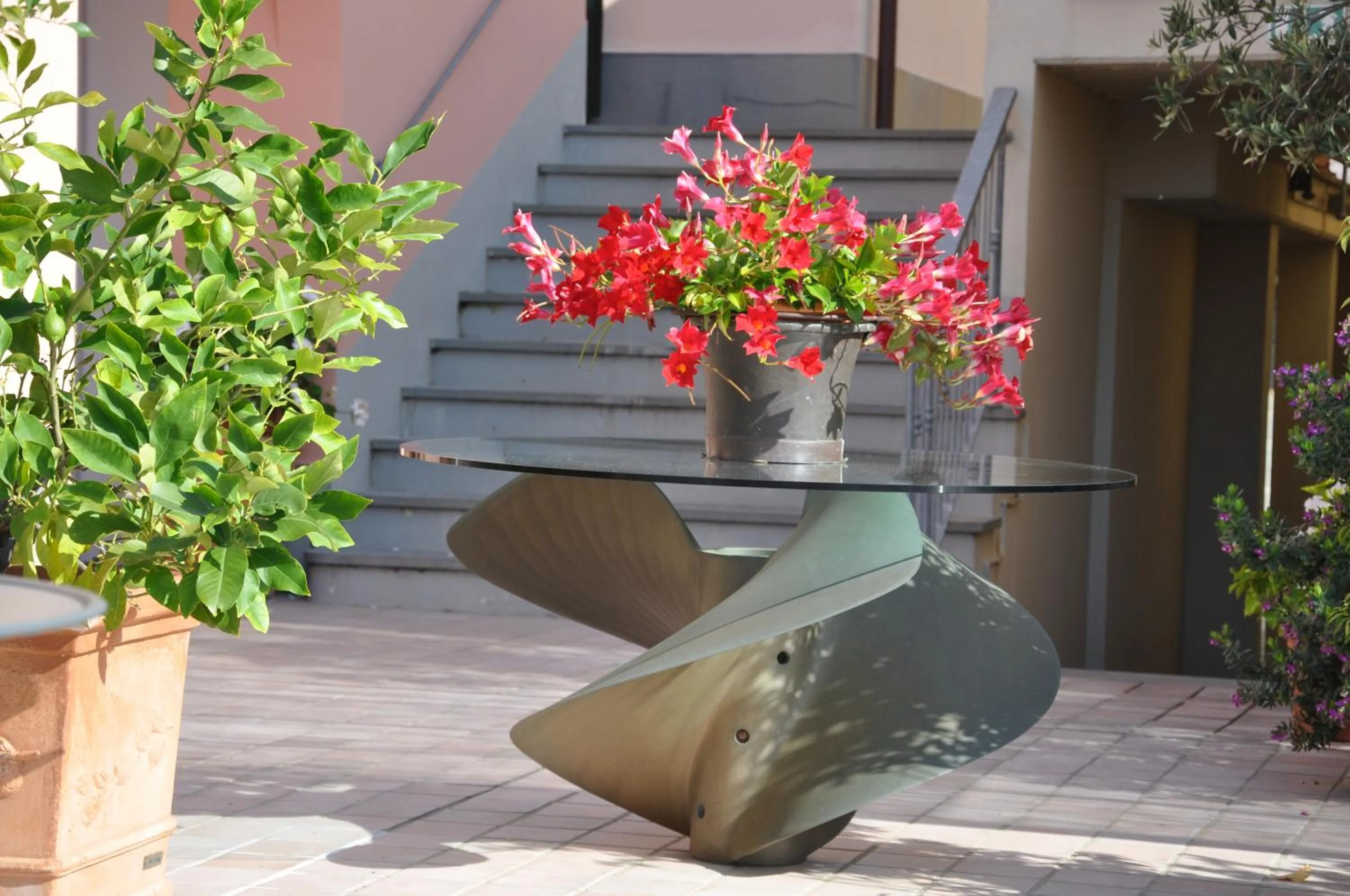 Patio in Hotel Al Terra Di Mare