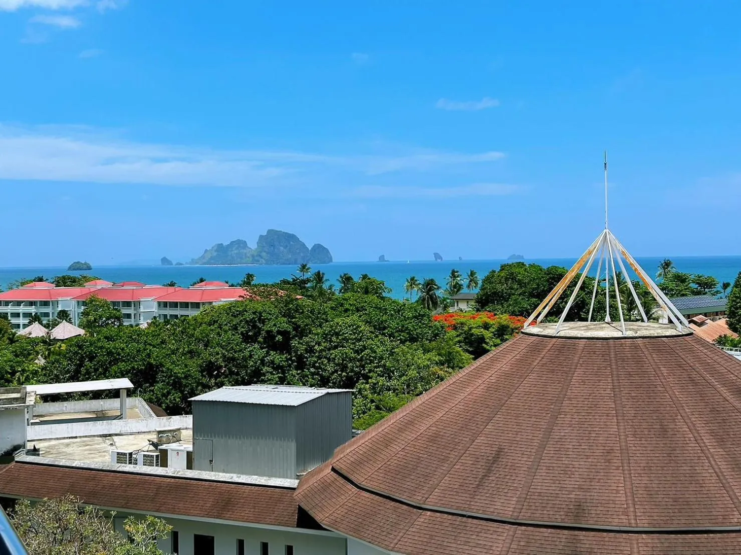 Natural landscape in Machorat Aonang Resort at Aonang Beach Krabi