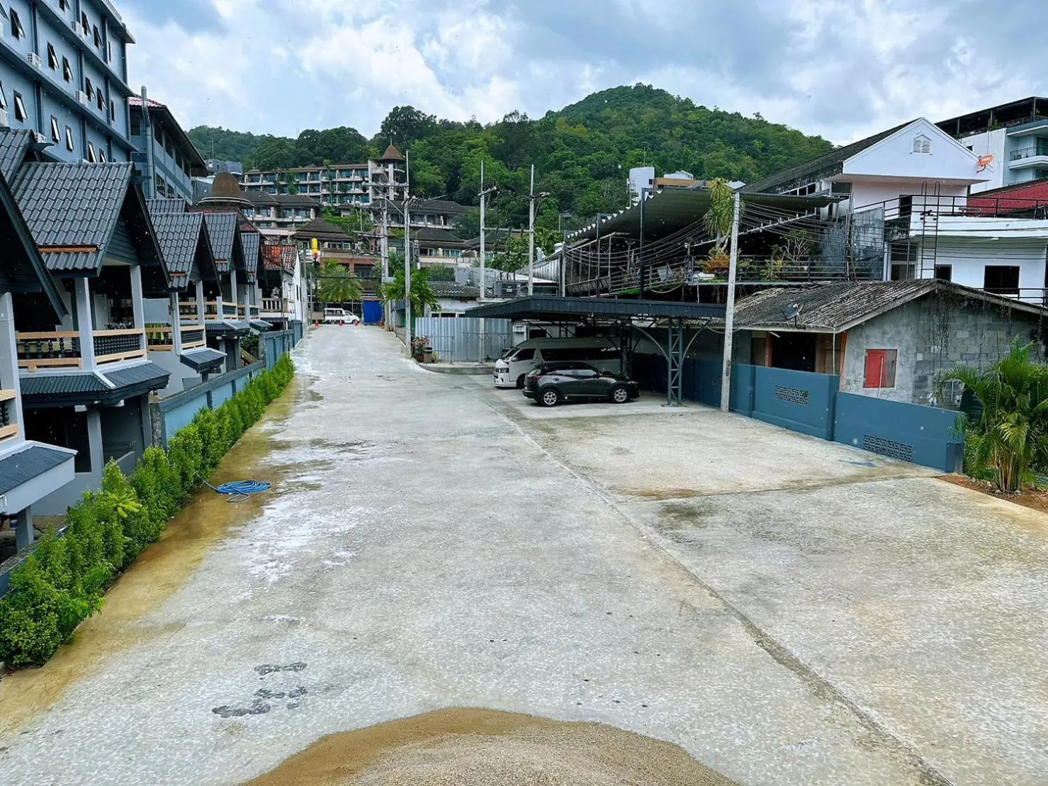 Parking in Machorat Aonang Resort at Aonang Beach Krabi