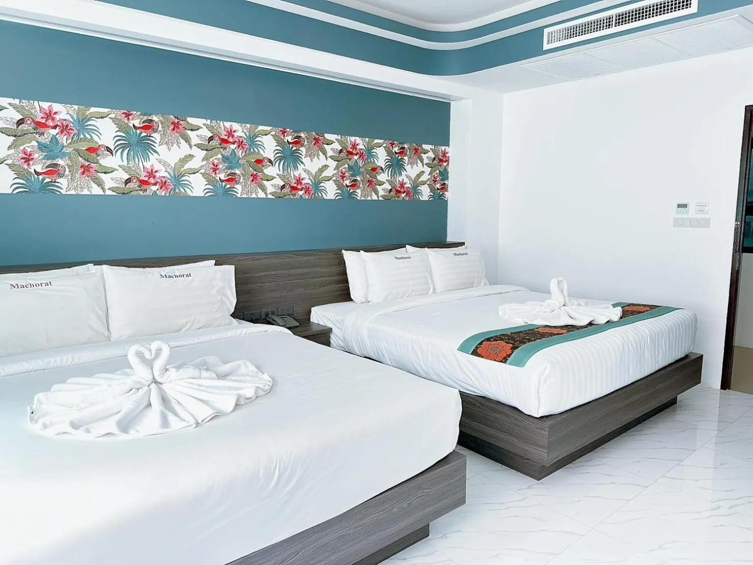 Bed in Machorat Aonang Resort at Aonang Beach Krabi