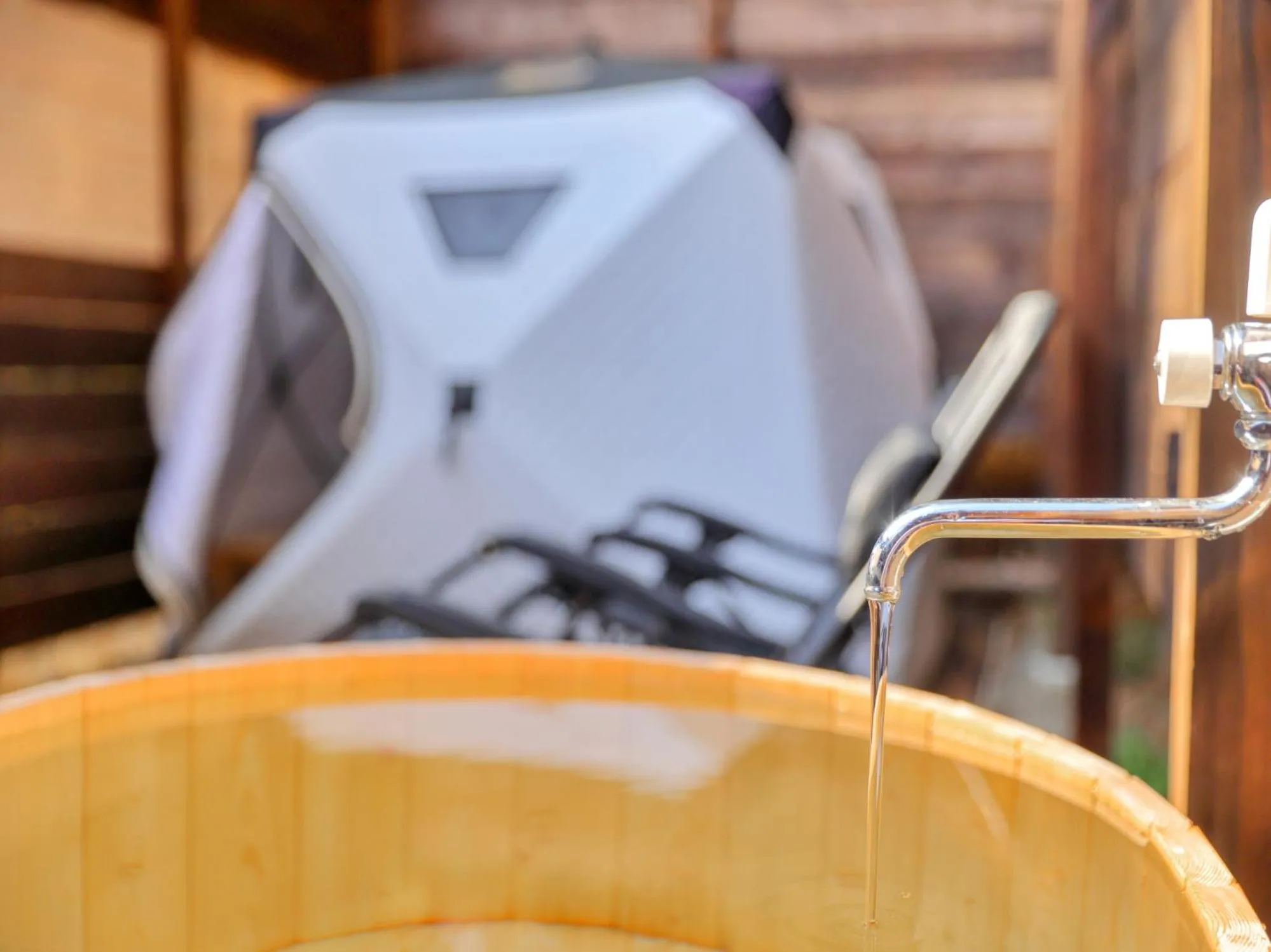 Steam room in Mt.Fujiグランピングテラス　嶺乃華