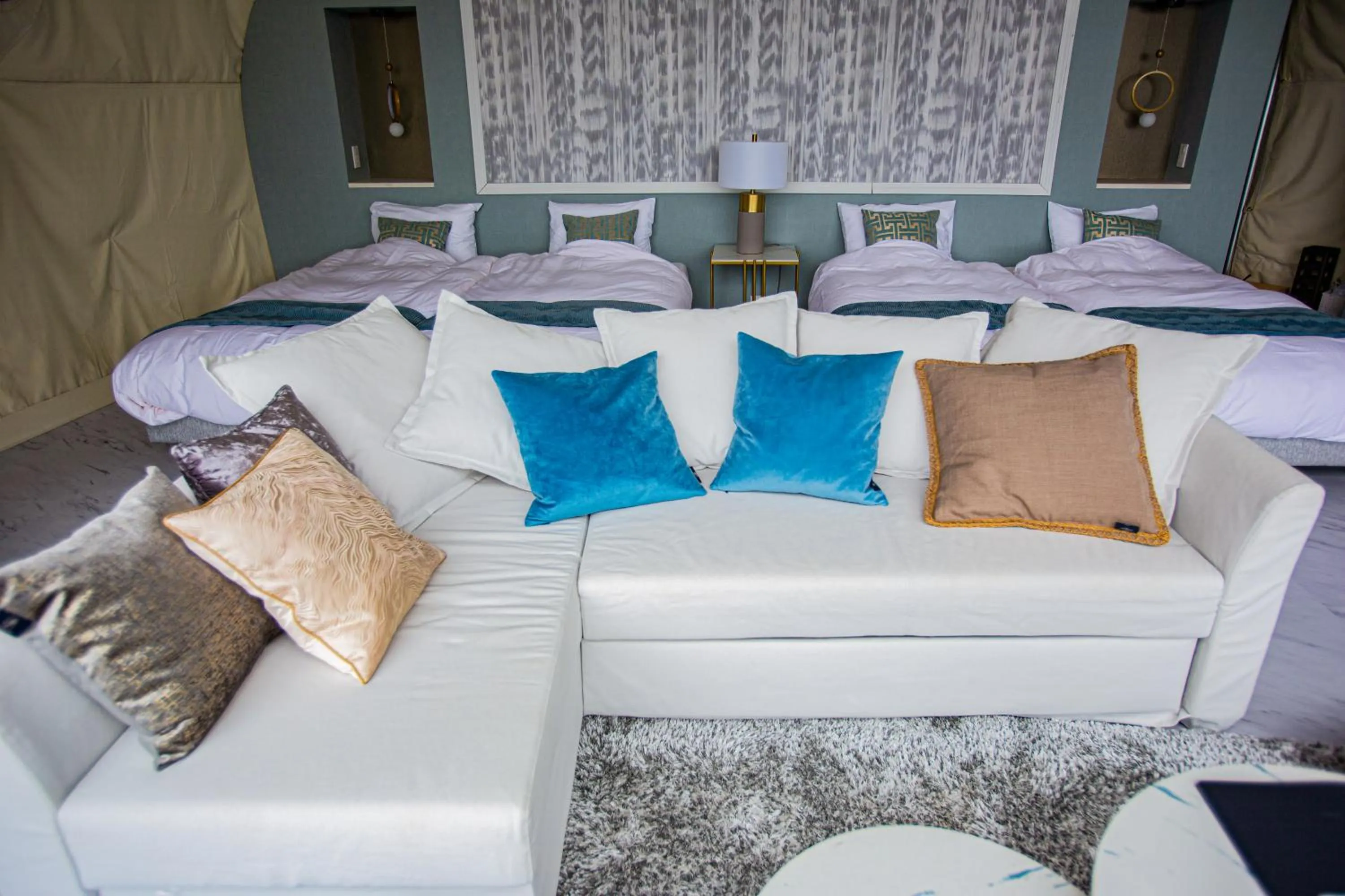 Bed in Mt.Fujiグランピングテラス　嶺乃華