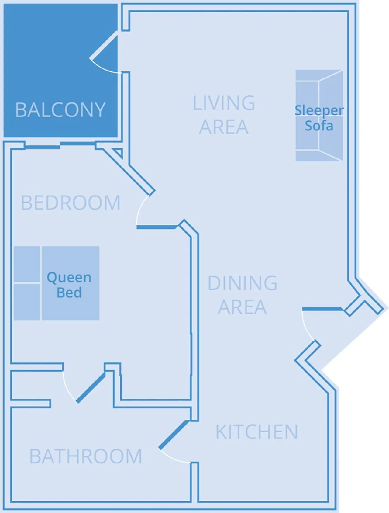 Floor plan in Vacation Village at Weston, Fort Lauderdale
