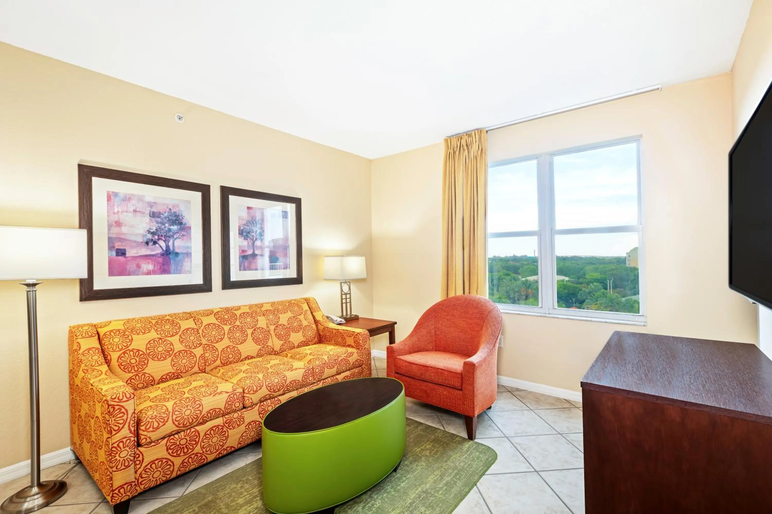 Living room in Vacation Village at Weston, Fort Lauderdale