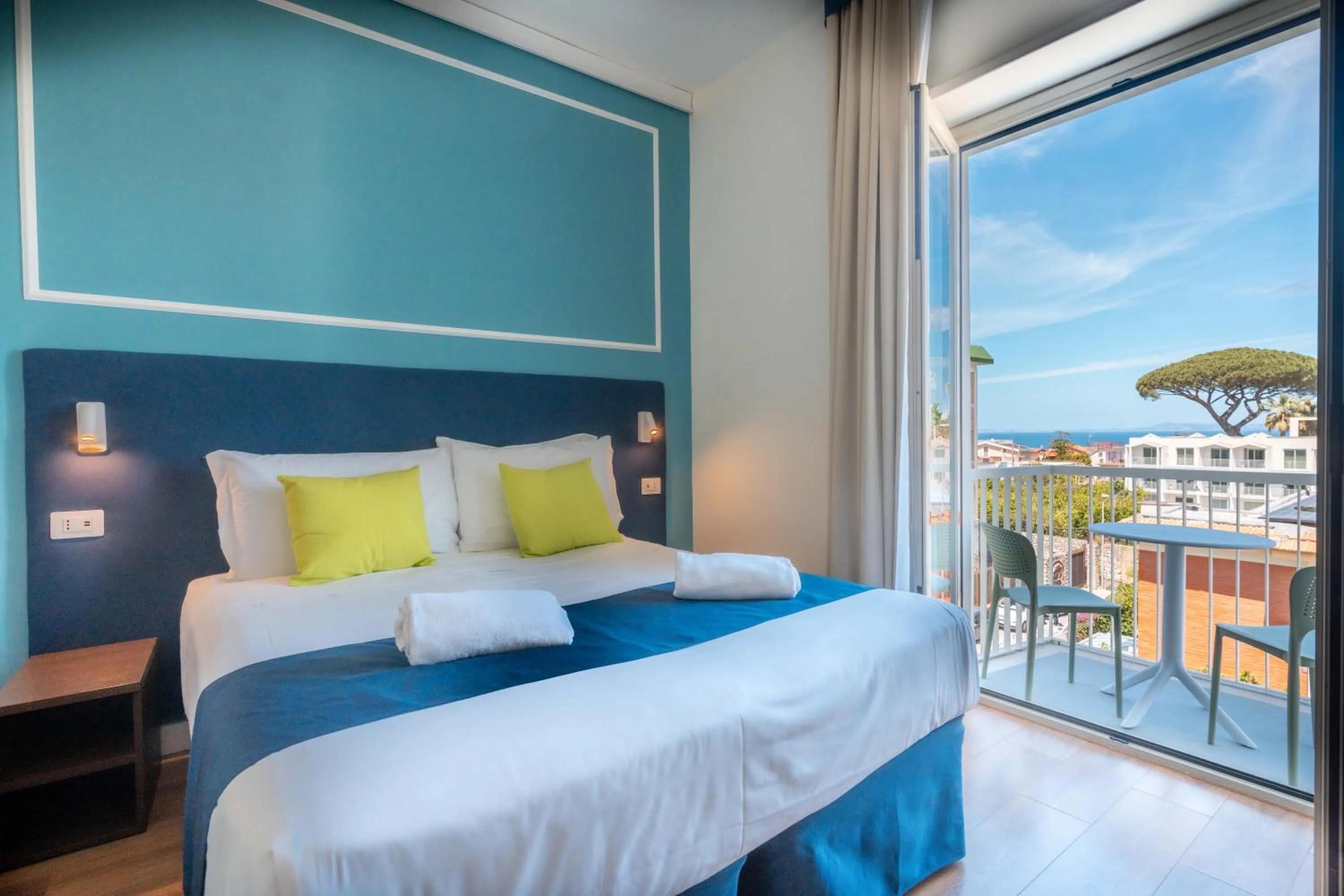 Bed in Hotel La Pergola