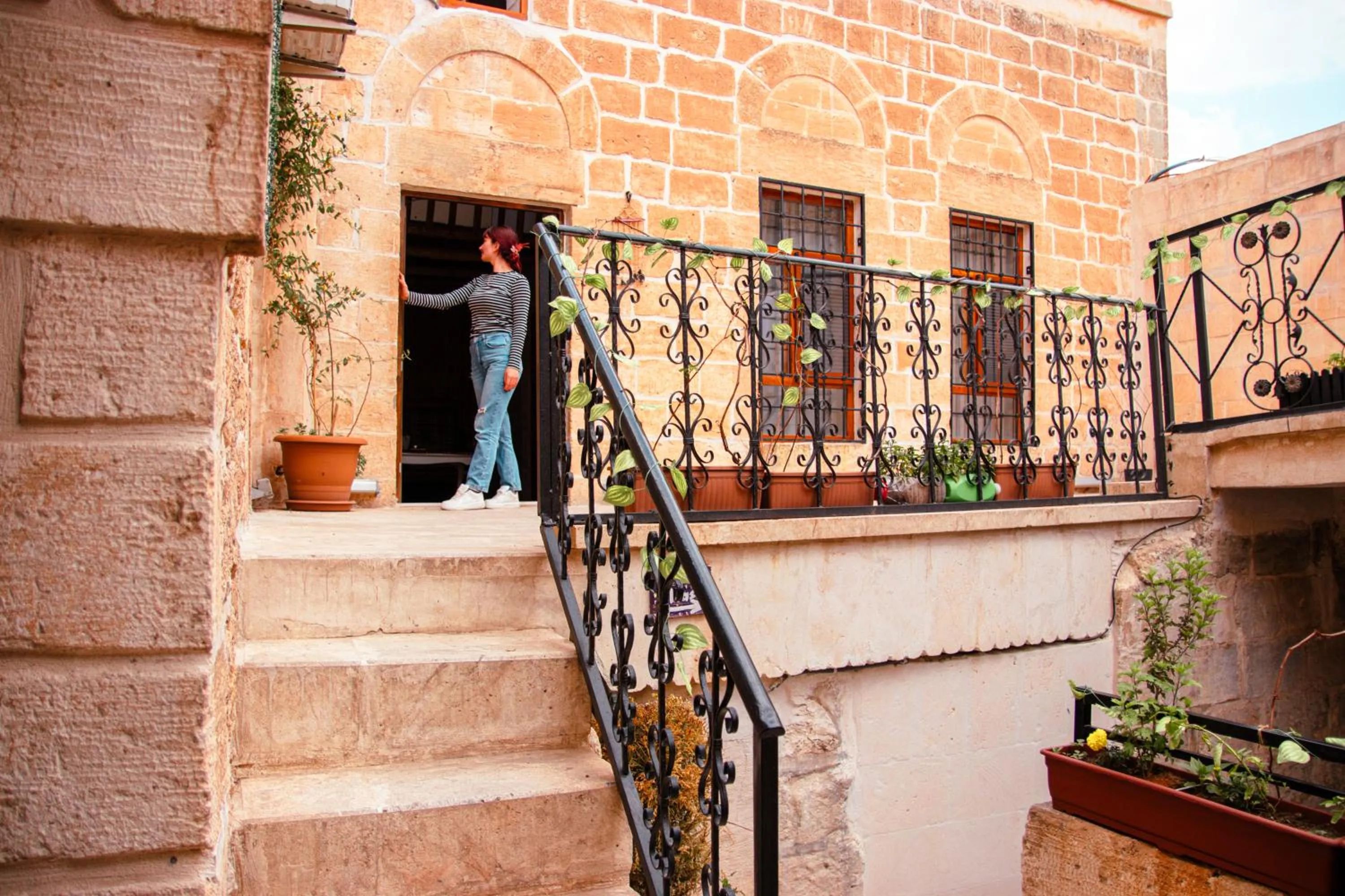 Patio in Mons Masius Hotel Teras