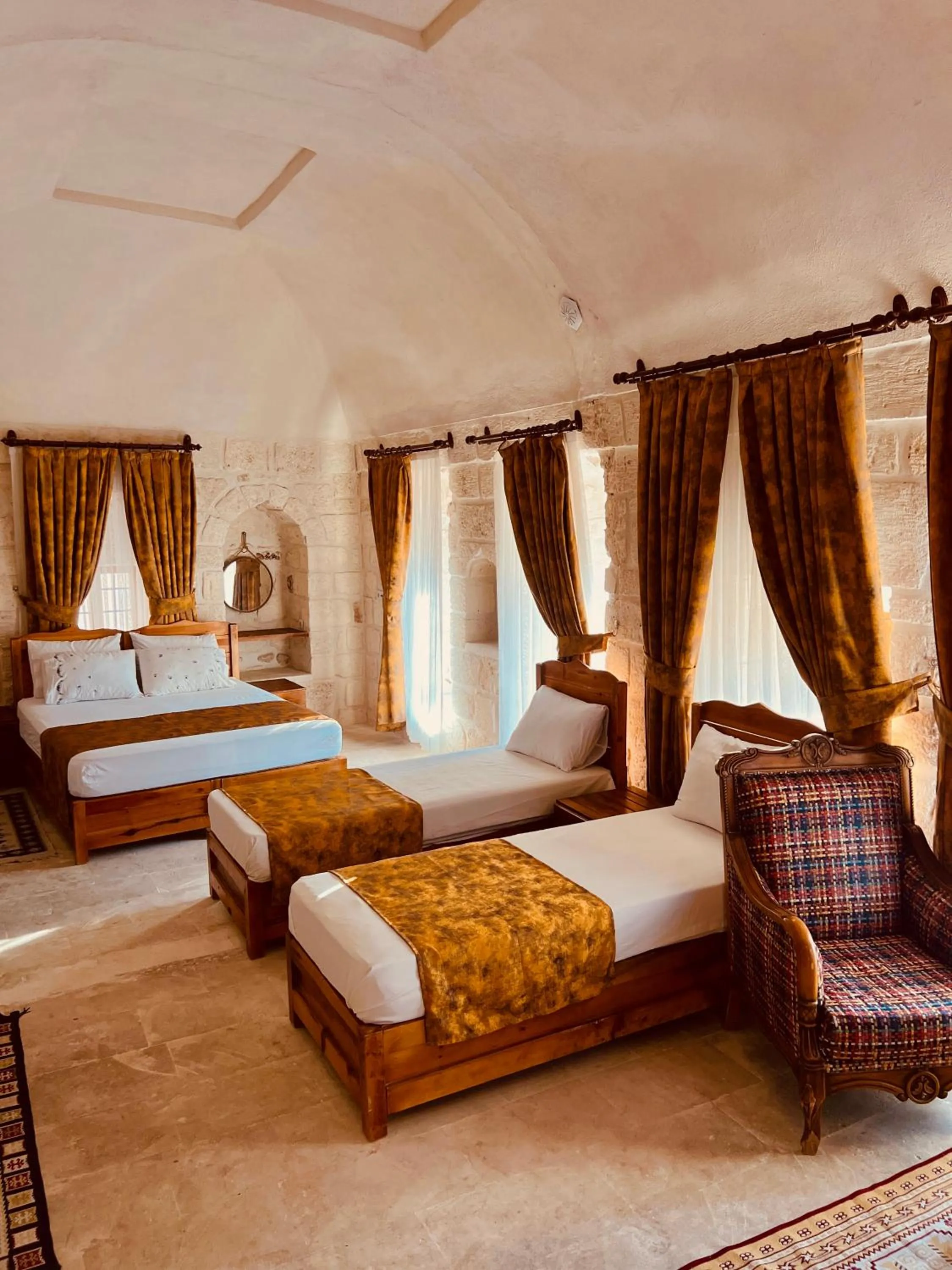 Bed in Mons Masius Hotel Teras