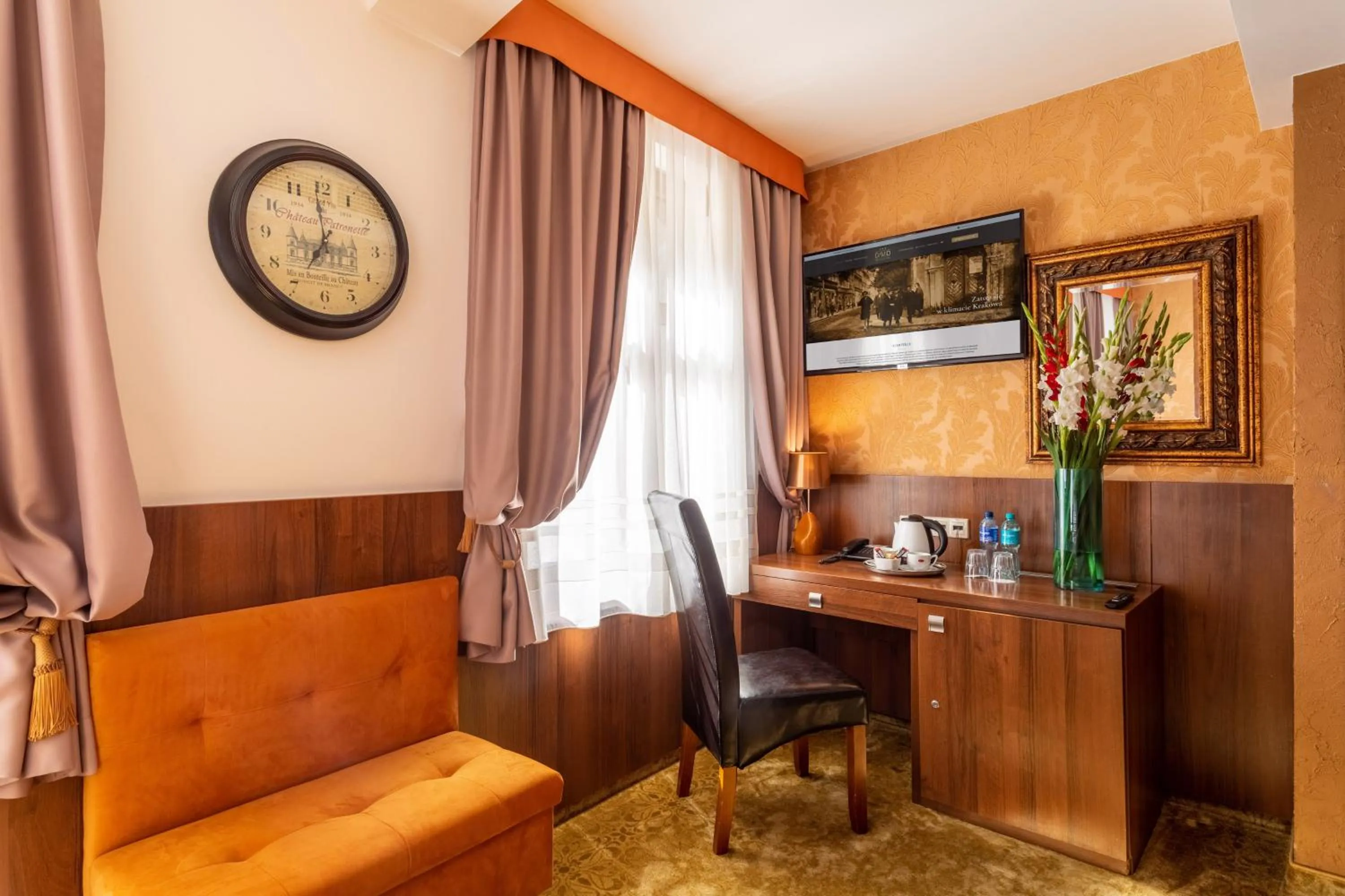 Seating area in David Boutique Hotel