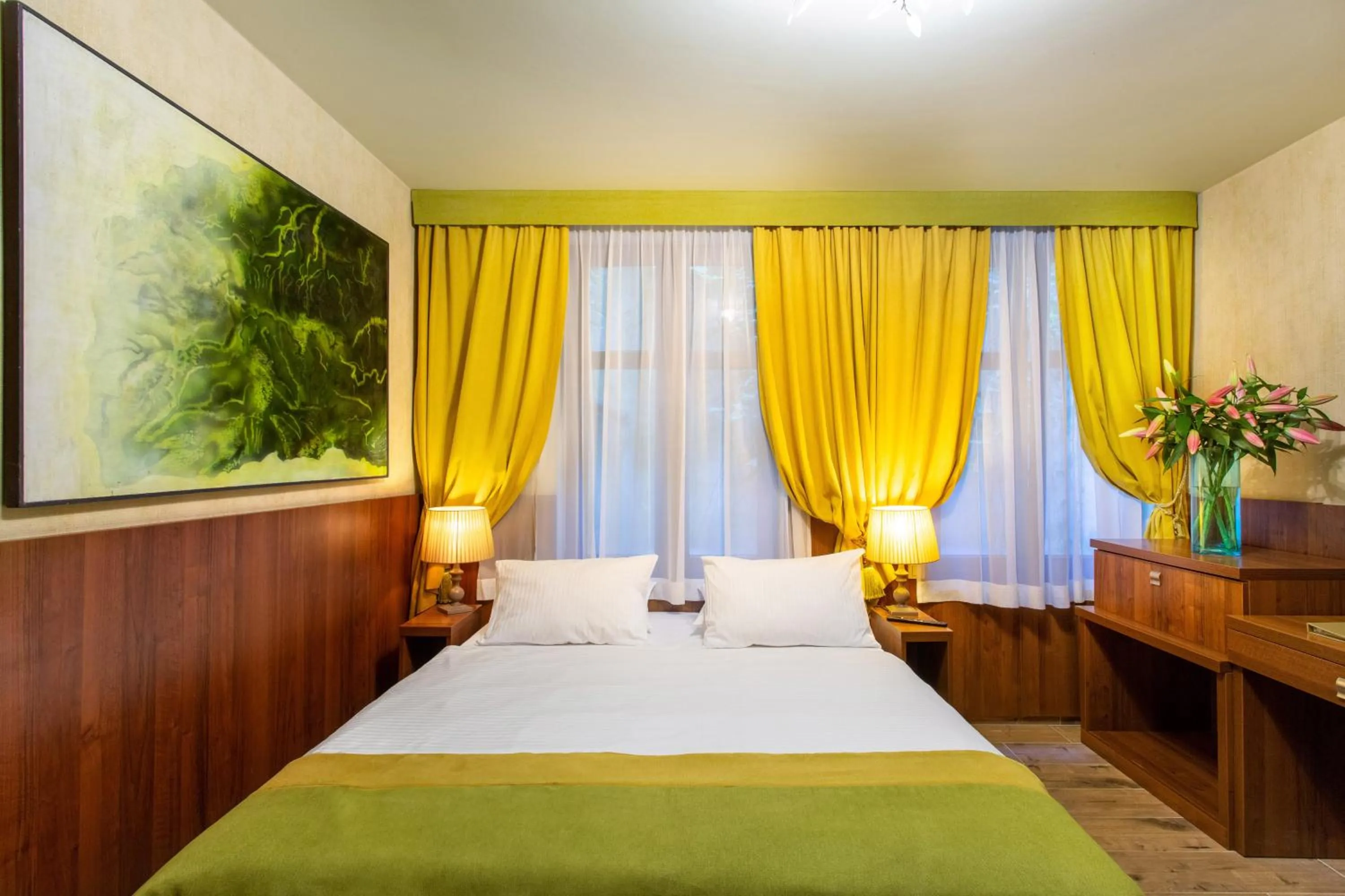 Bed in David Boutique Hotel