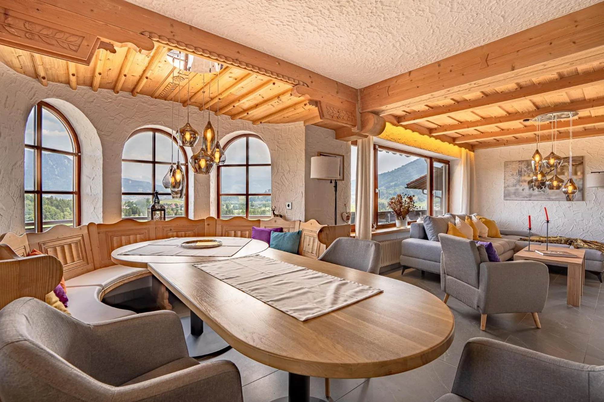 Living room in Chalet Alpenpanorama