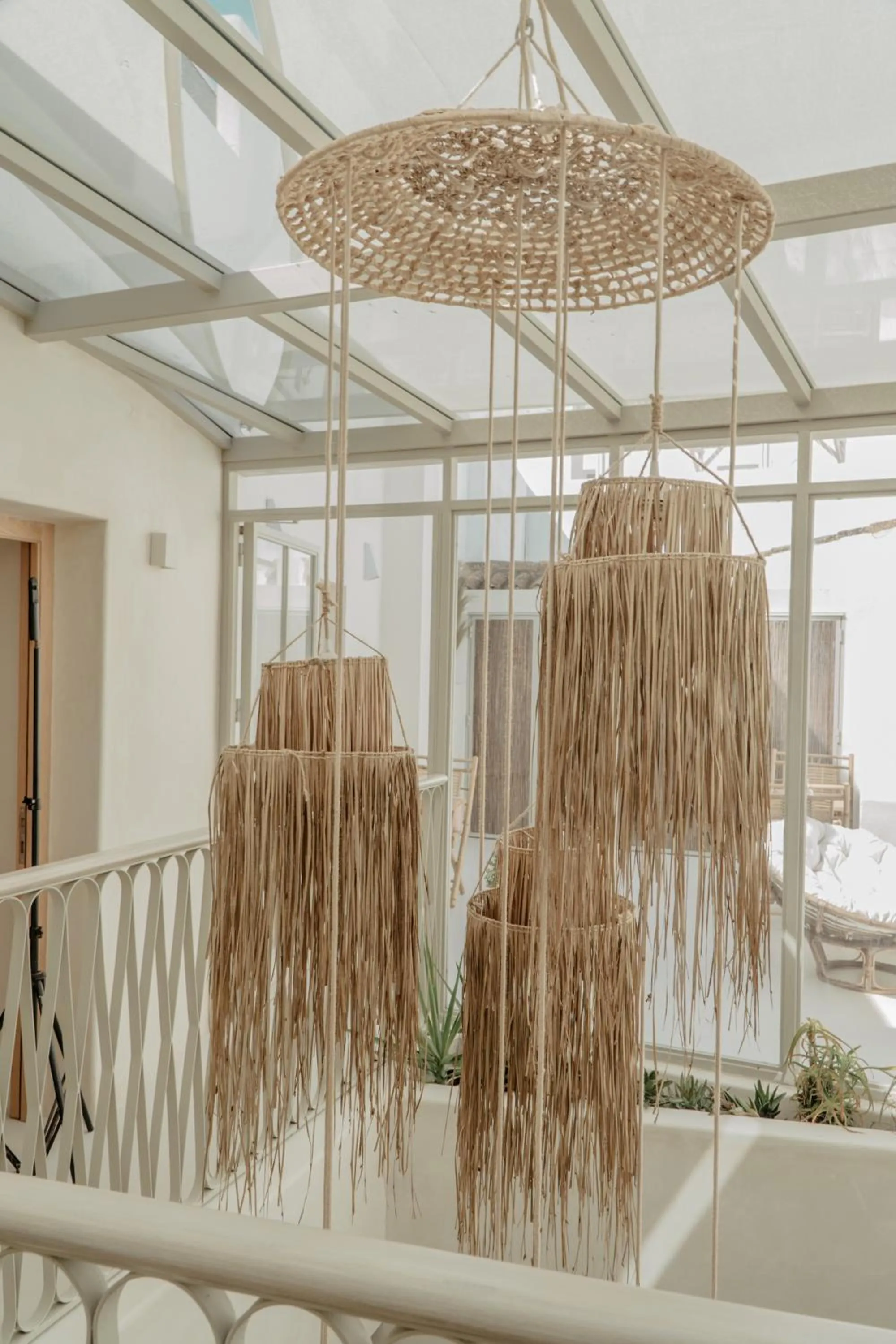 Inner courtyard view in EntreArcos Casa Eco-Boutique