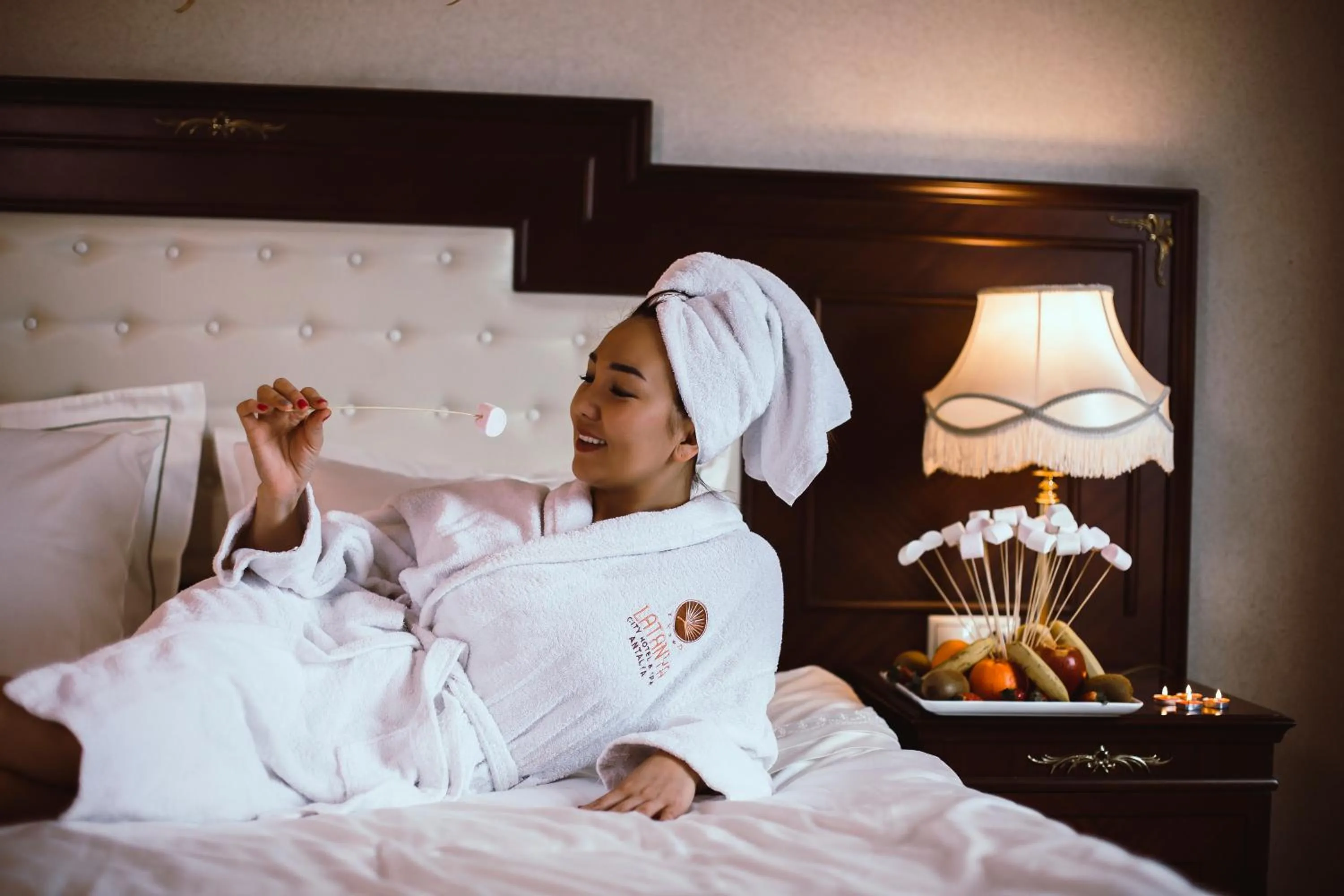 Bed in Latanya Palm & SPA Airport Antalya