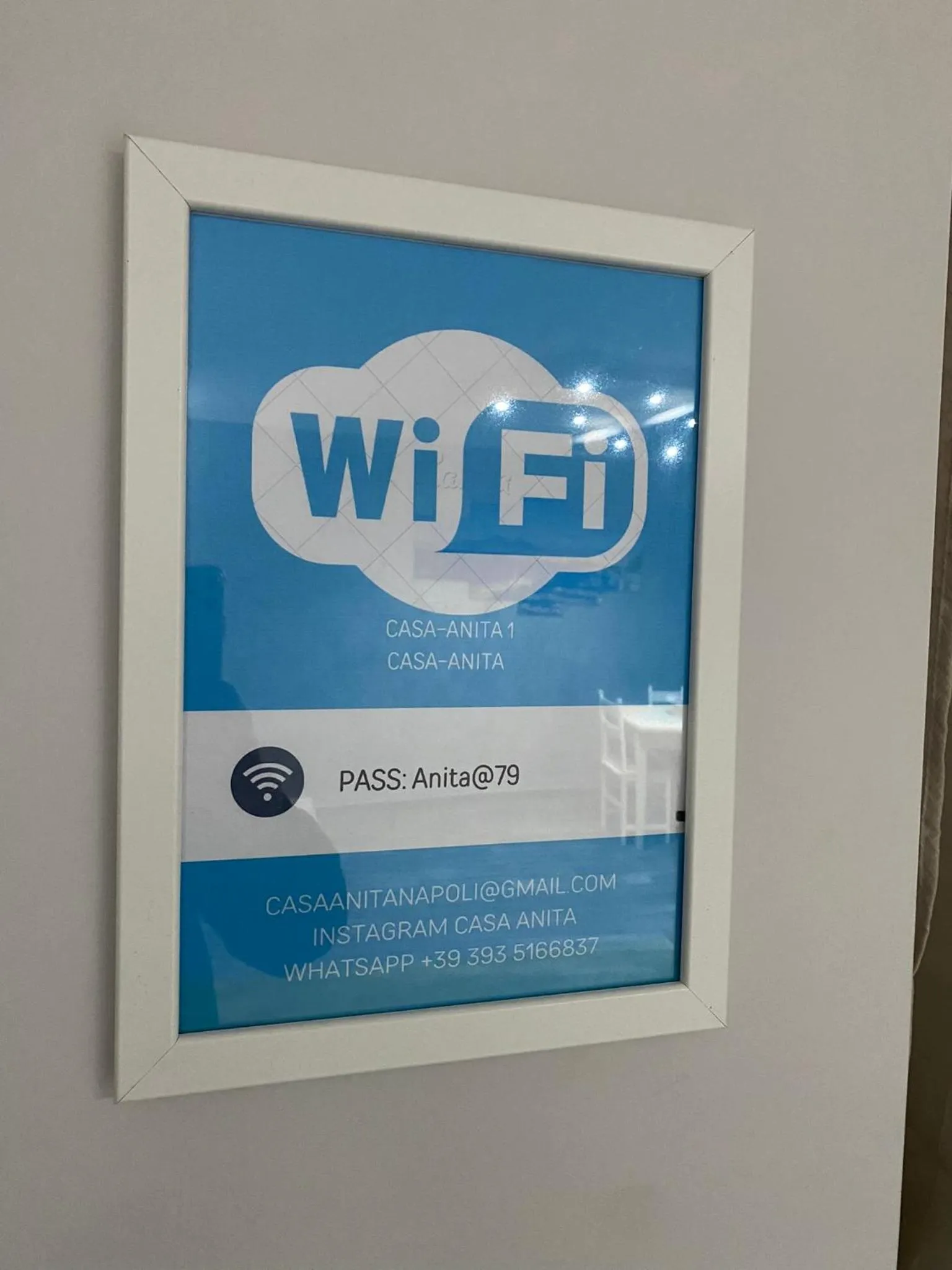 Text overlay in Casa Anita