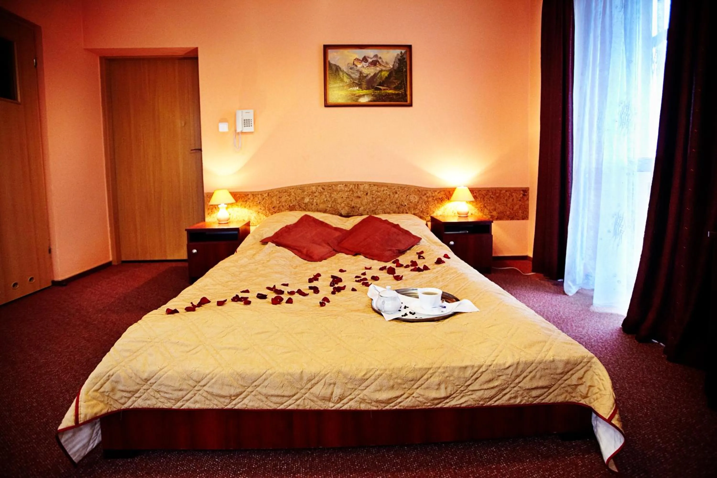 Bed in Hotel Dukat