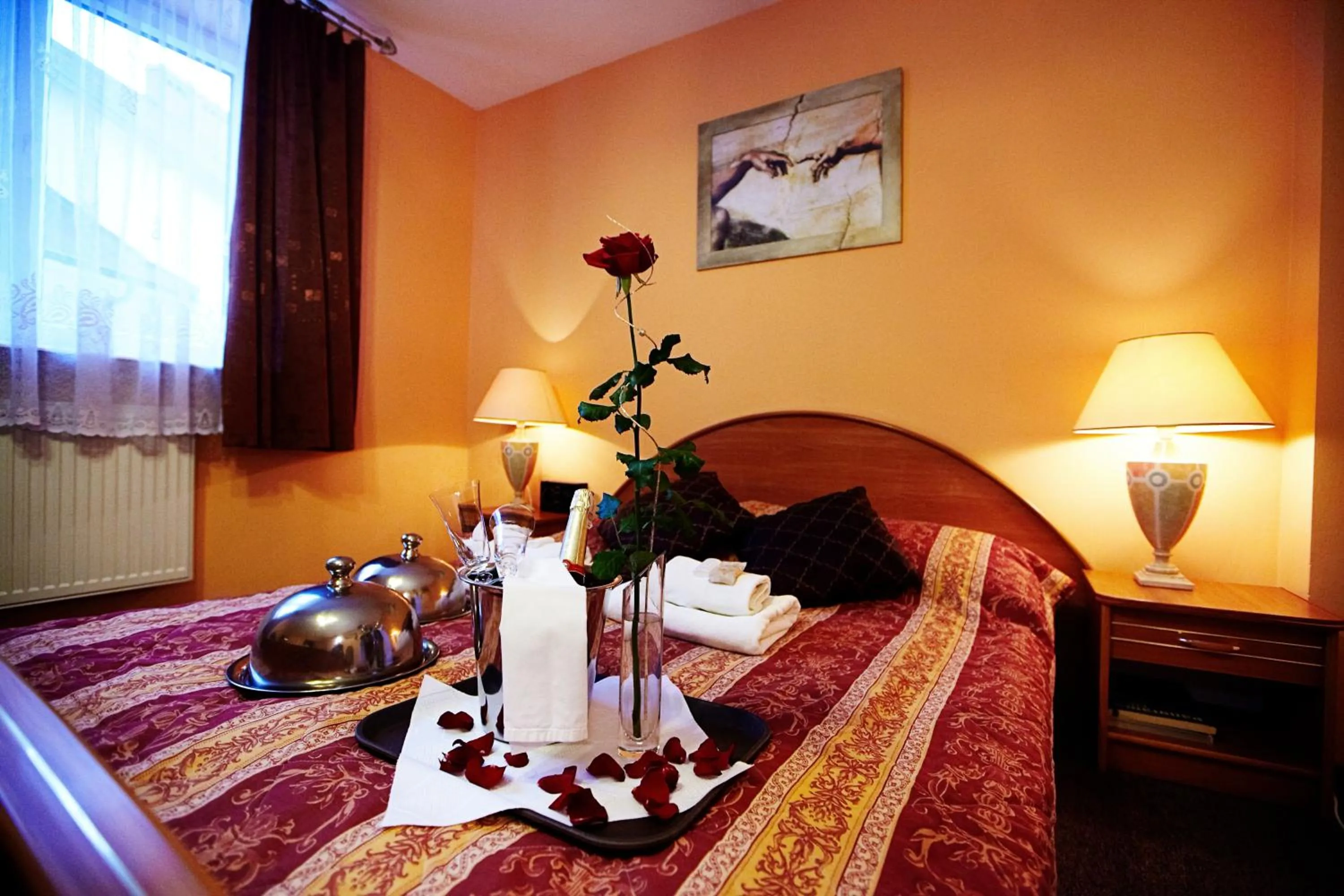 Bed in Hotel Dukat