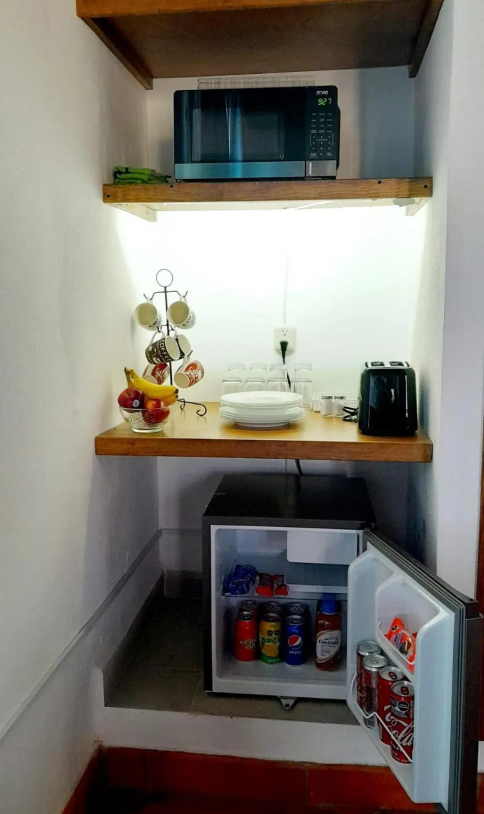 Kitchen or kitchenette in Hotel La Lejona