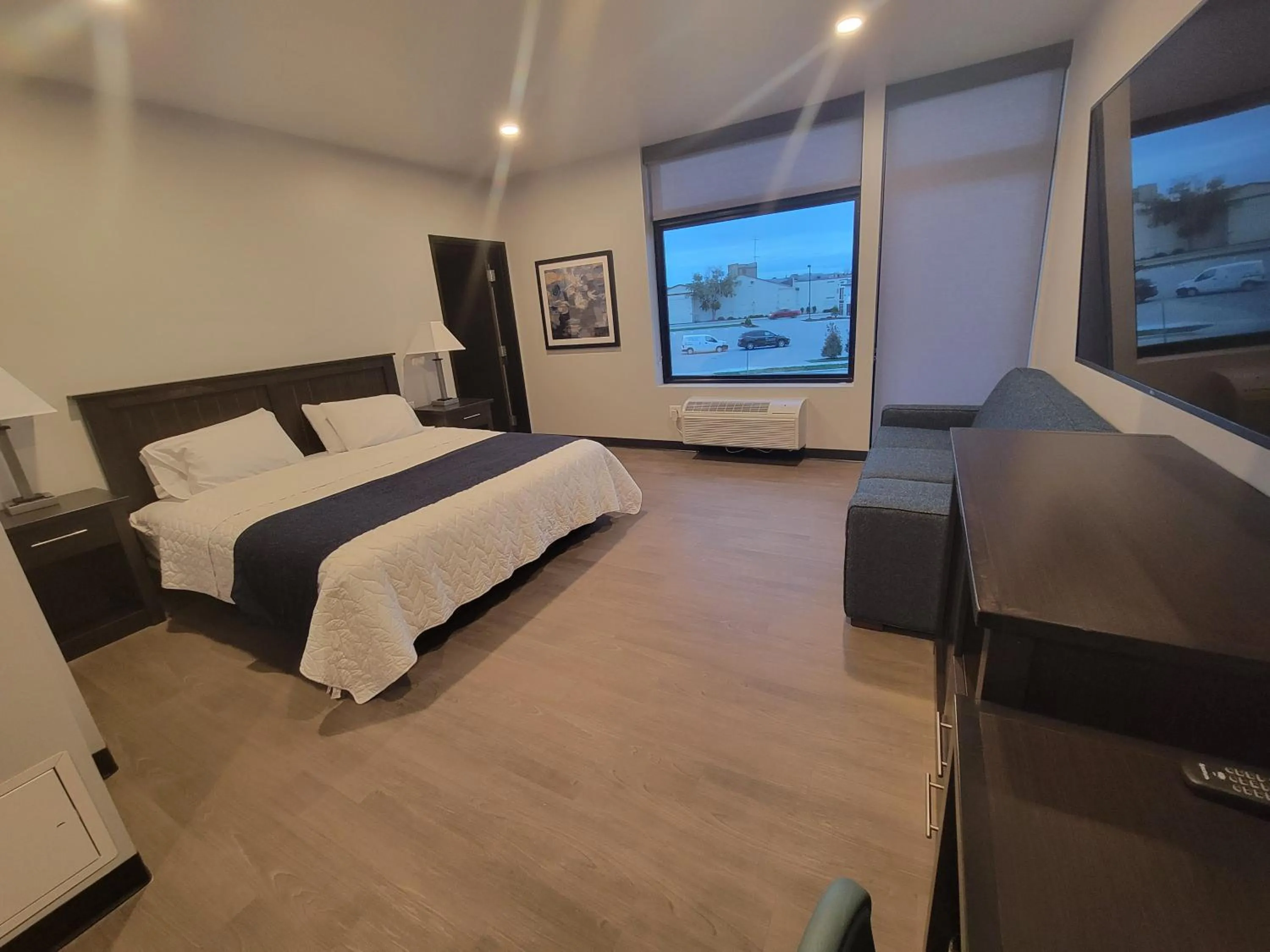 Bed in Watershed Hotel